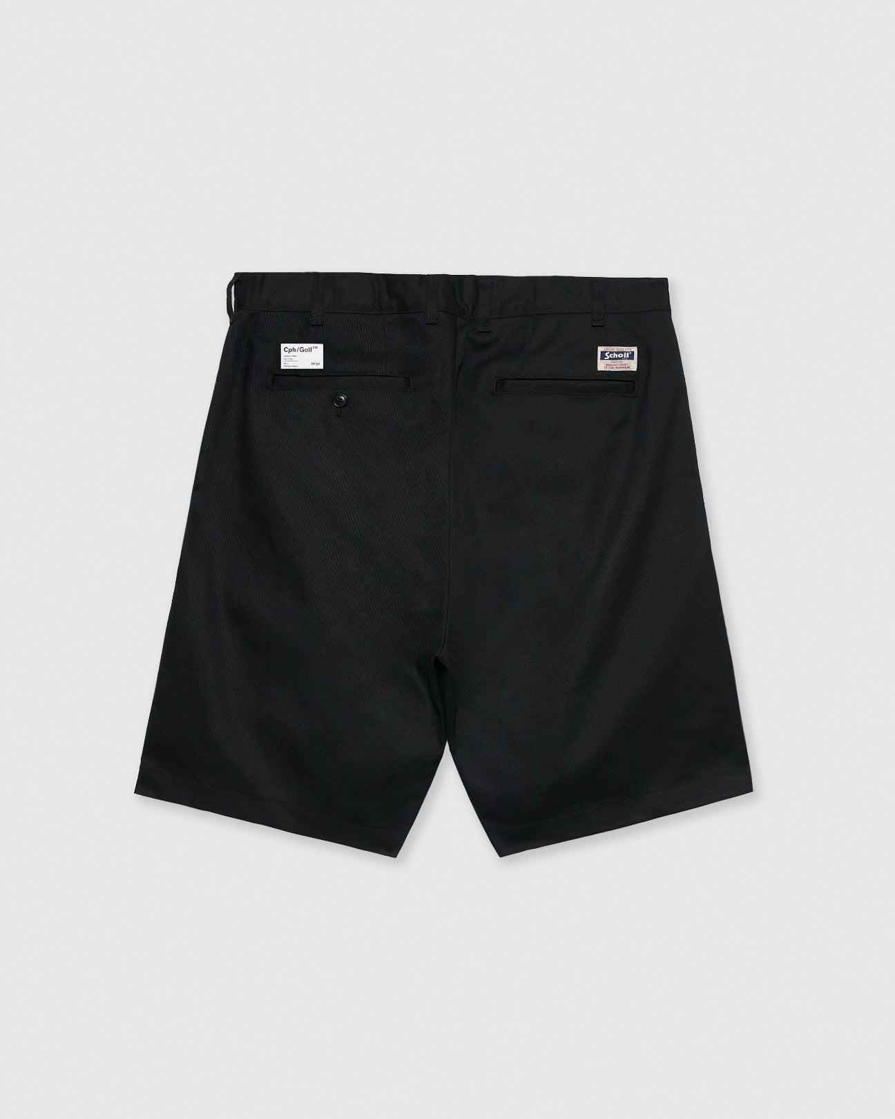 SCHOTT × CAPTAINS HELM GOLF #WIDE CHINO SHORTS - BLACK - – Cph/Golf™︎