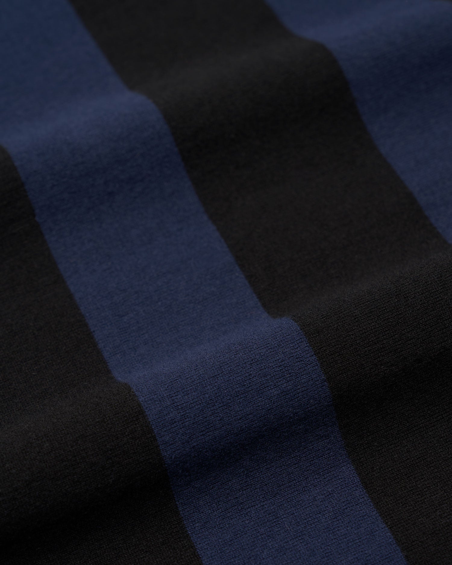 SCHOTT × CAPTAINS HELM GOLF #BORDER MOCK NECK TEE - BLACK x INDIGO