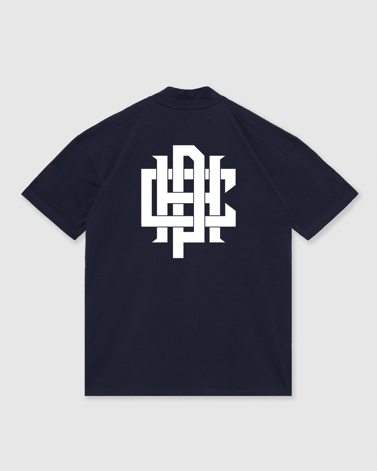 WOMENS】#OVERLAP LOGO WS SUMMER MOCK NECK TEE - NAVY - – Cph