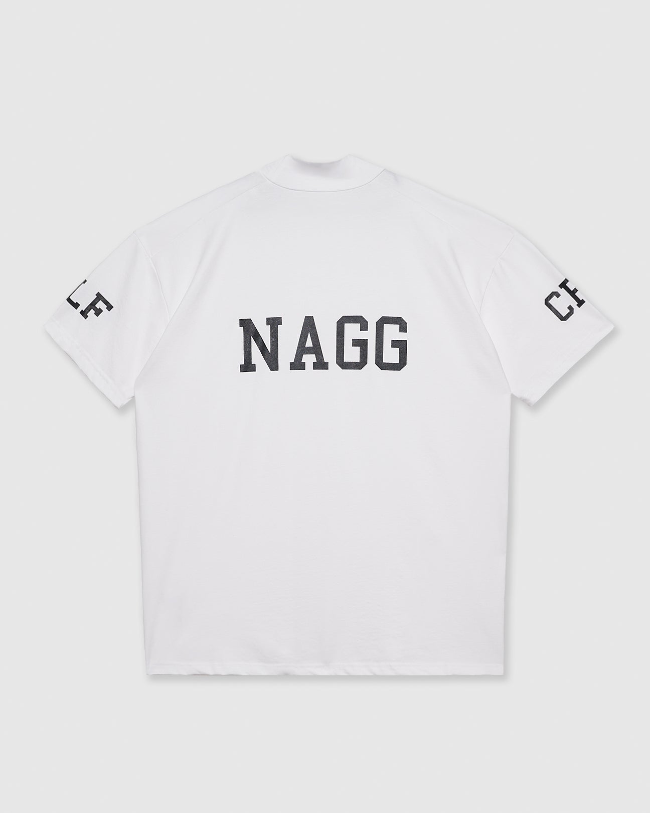 Cph/Golf™ モックネック Tシャツ XL 白 Cph/Golf™️ #NAGG MOCK NECK TEE - WHITE - – Cph/Golf™︎