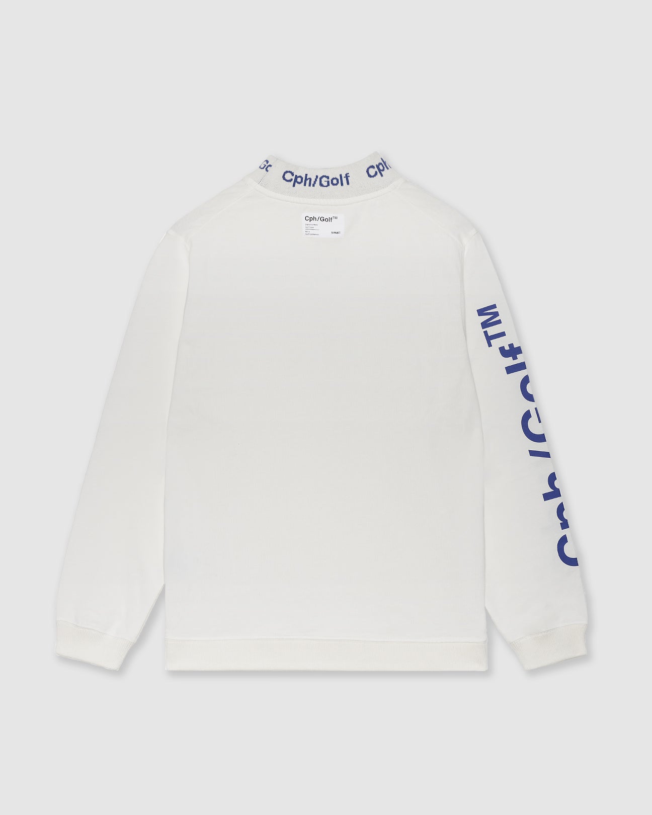 JACQUARD MOCK L/S TEE - WHITE - – Cph/Golf™︎