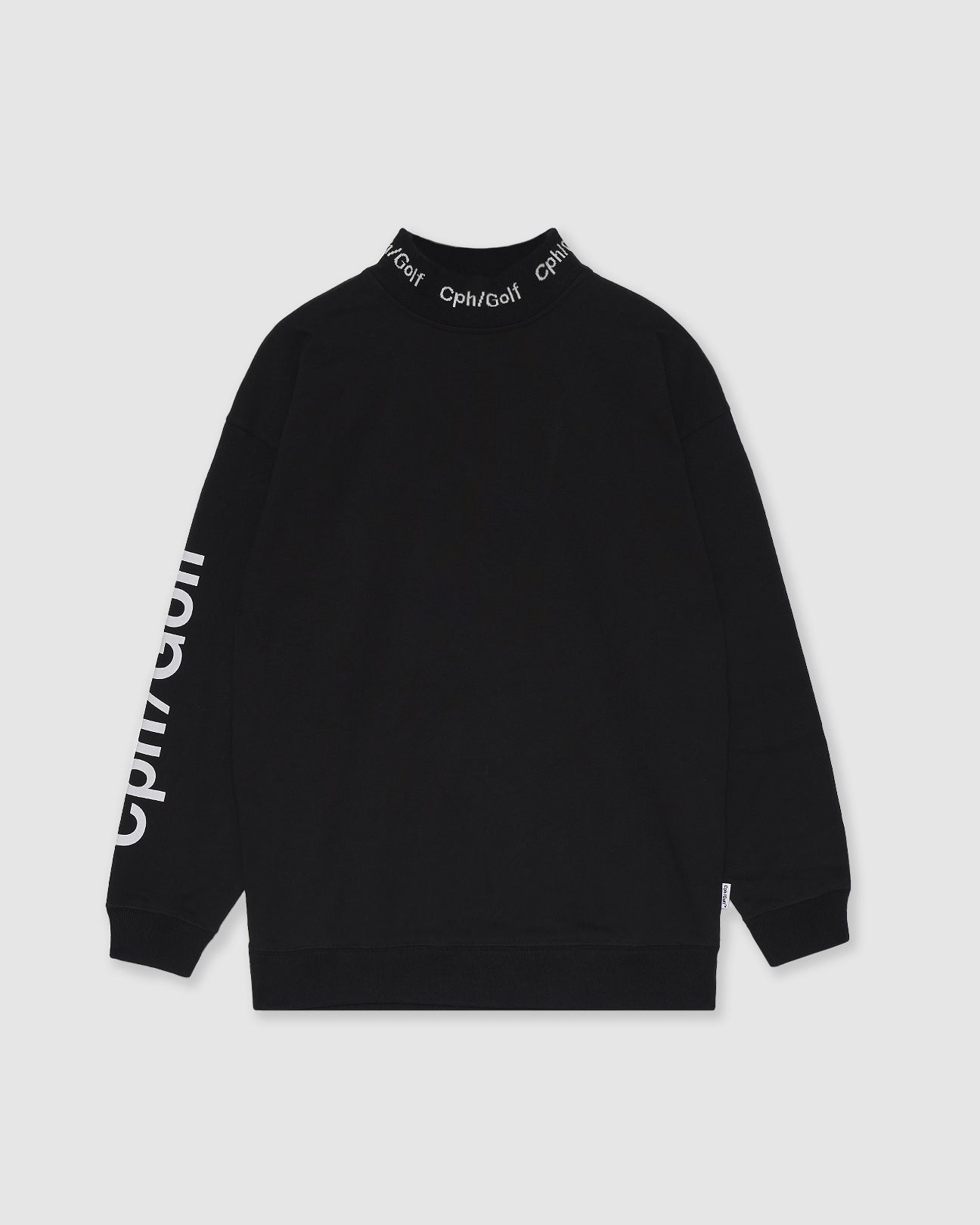 美品　cph golf モックネック　黒 レディース WOMENS】#JACQUARD MOCK L/S TEE - BLACK - – Cph/Golf™︎