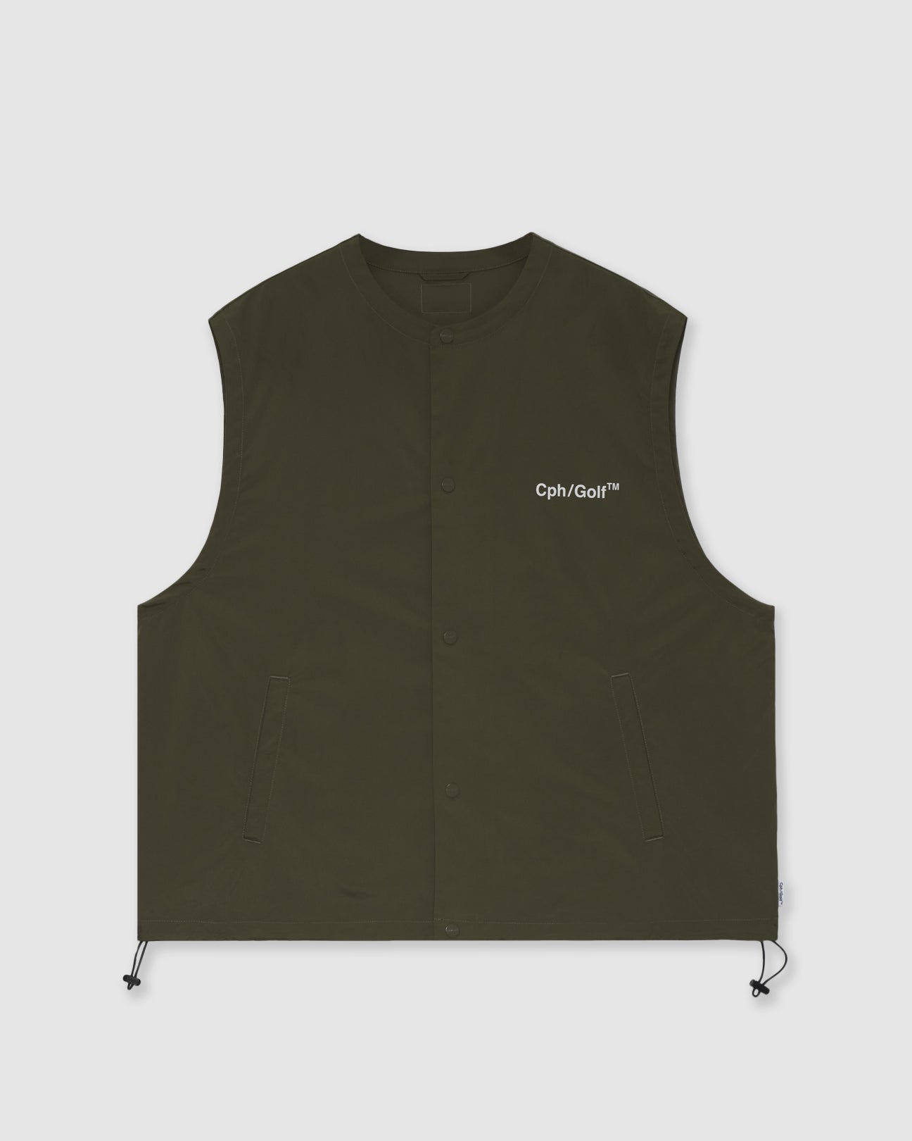 DETACHABLE VEST COACH JKT - OLIVE - – Captains Helm Golf