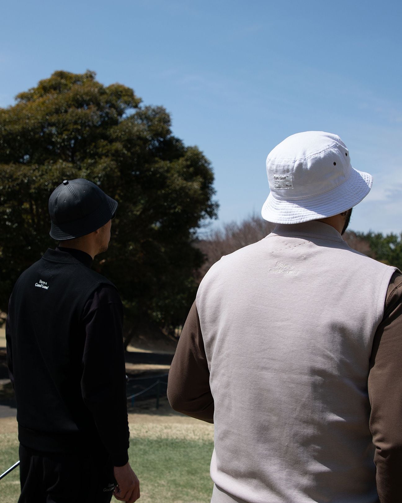 SUPERTHANKS × Cph/Golf™️ #RIB BUTTON VEST - BLACK - – Cph/Golf™︎