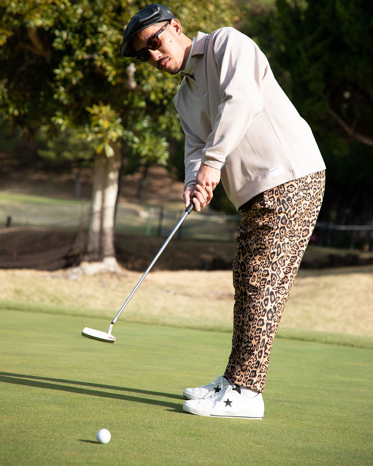 SUPERTHANKS × Cph/Golf™️ #TAPERED PANTS - LEOPARD - – Cph