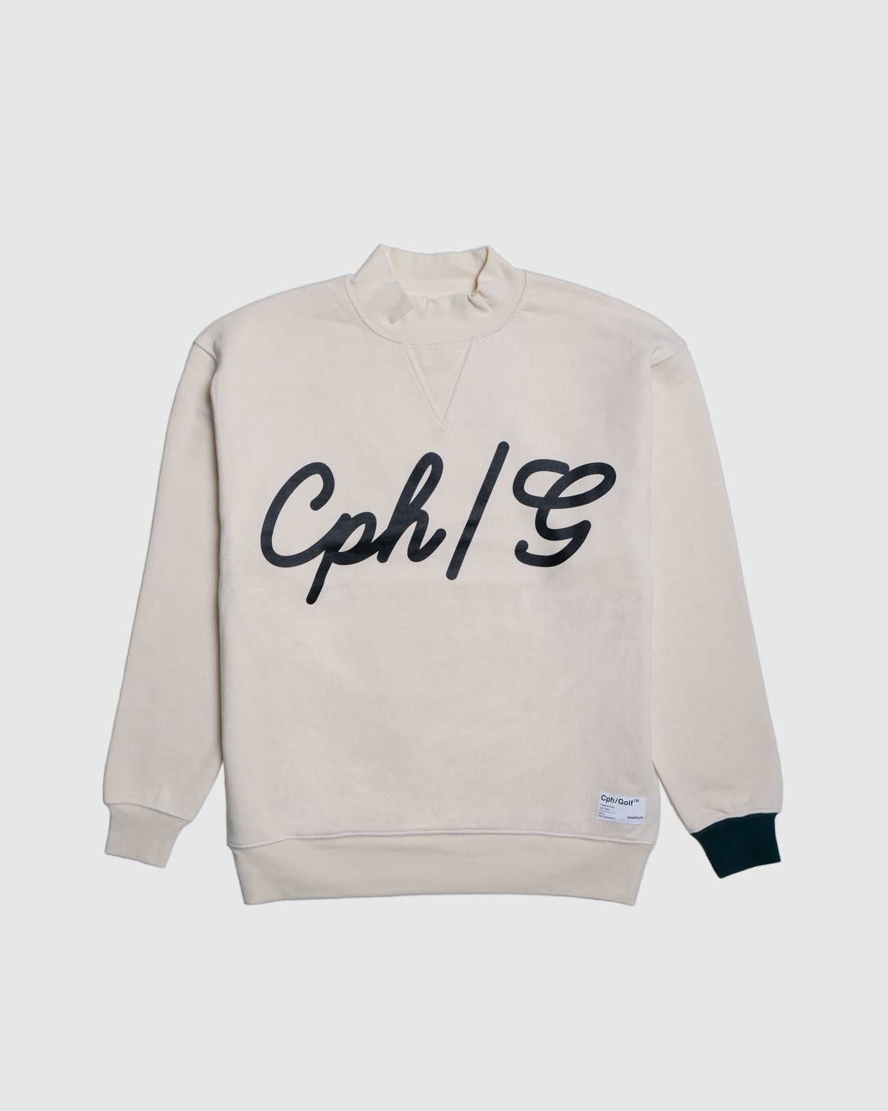 CAPTAINS HELM GOLF #BICOLOR MOCK SWEAT -OFF WHITE- – Cph/Golf™︎