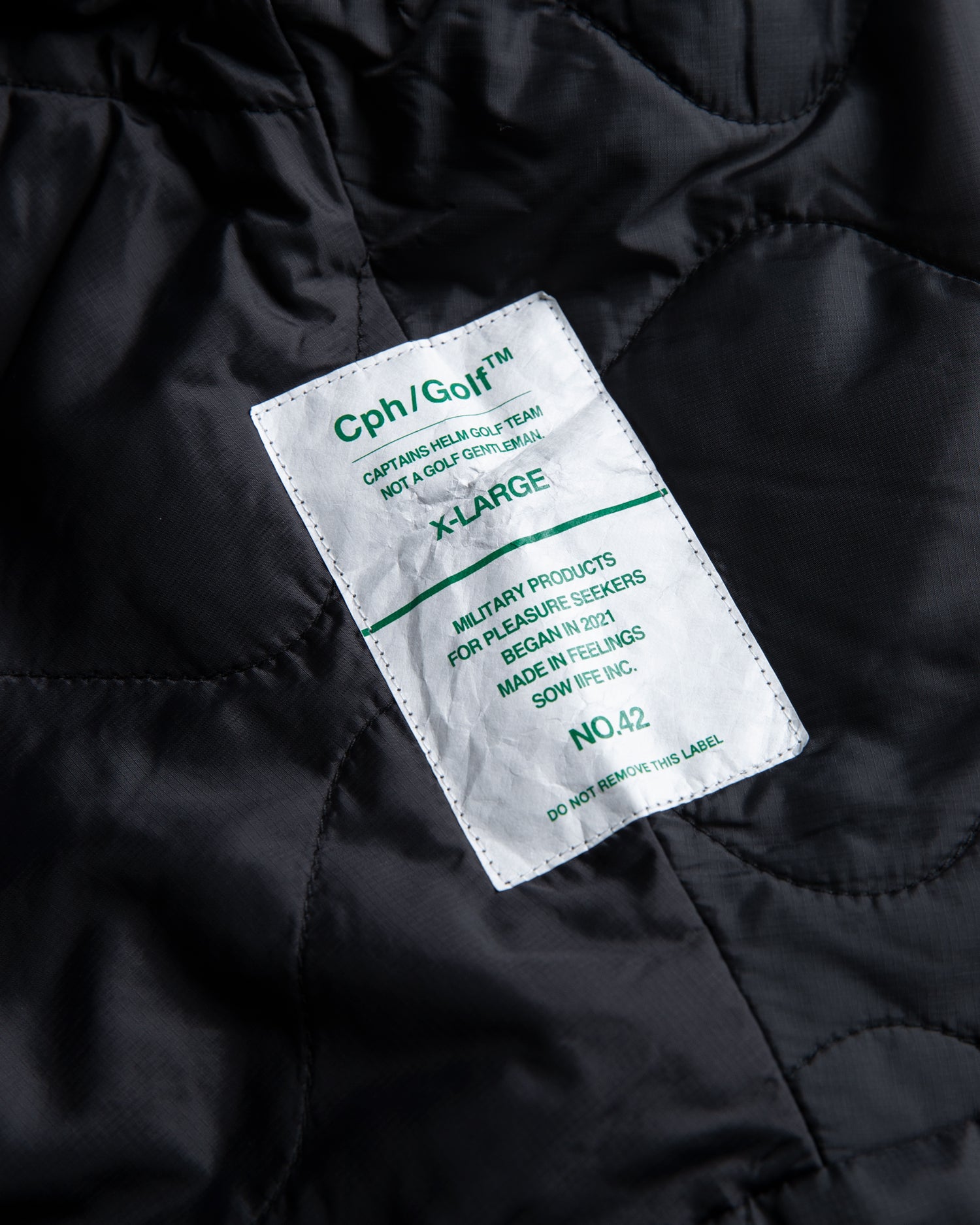 QUILTING WARM P/O JACKET - BLACK - – Cph/Golf™︎