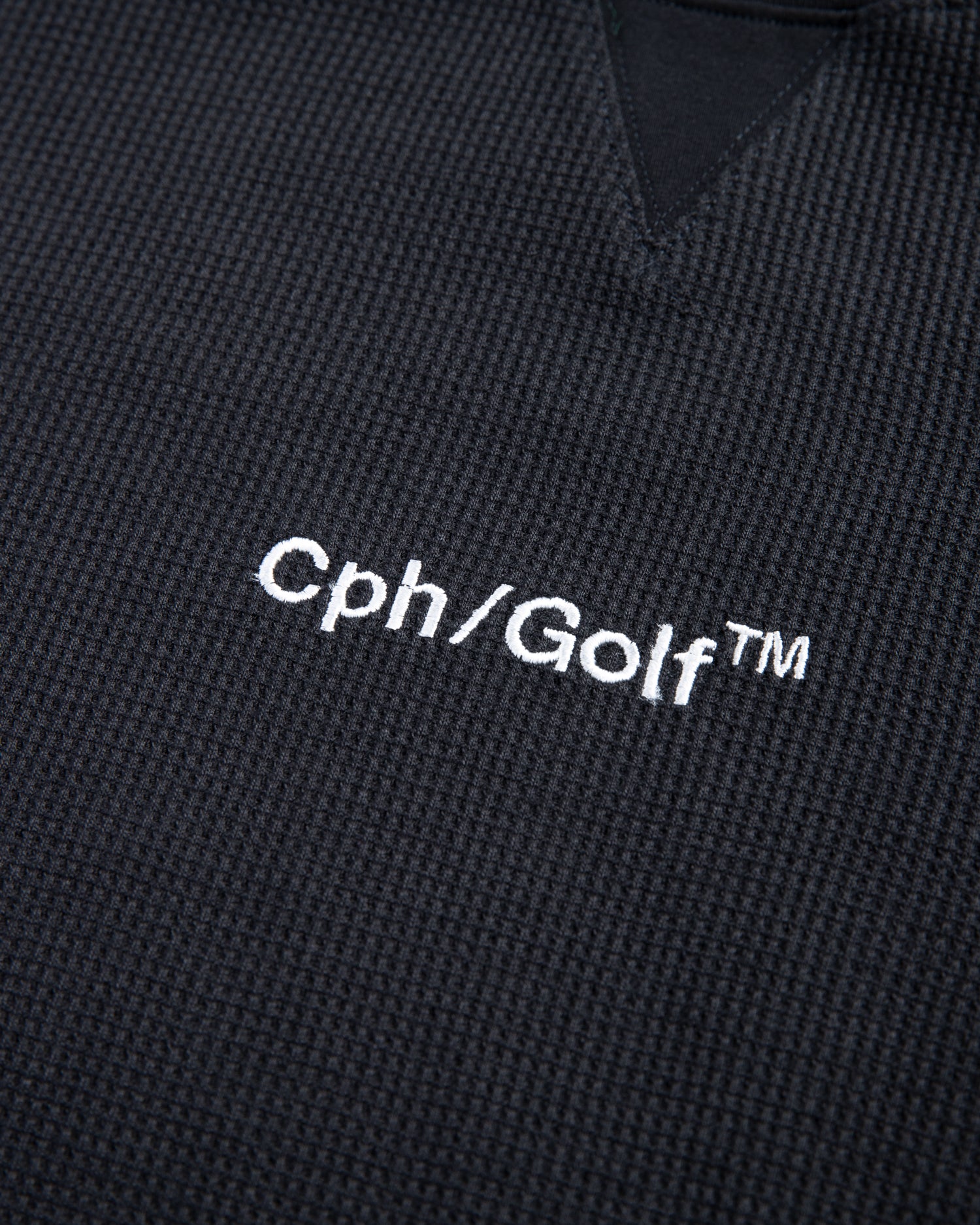 THERMAL MOCK NECK LS TEE - BLACK - – Cph/Golf™︎