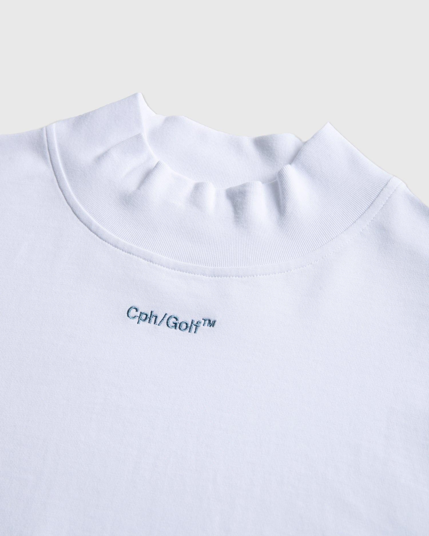 SWING-CYCLE LOGO MOCK NECK LS TEE - WHITE - – Cph/Golf™︎