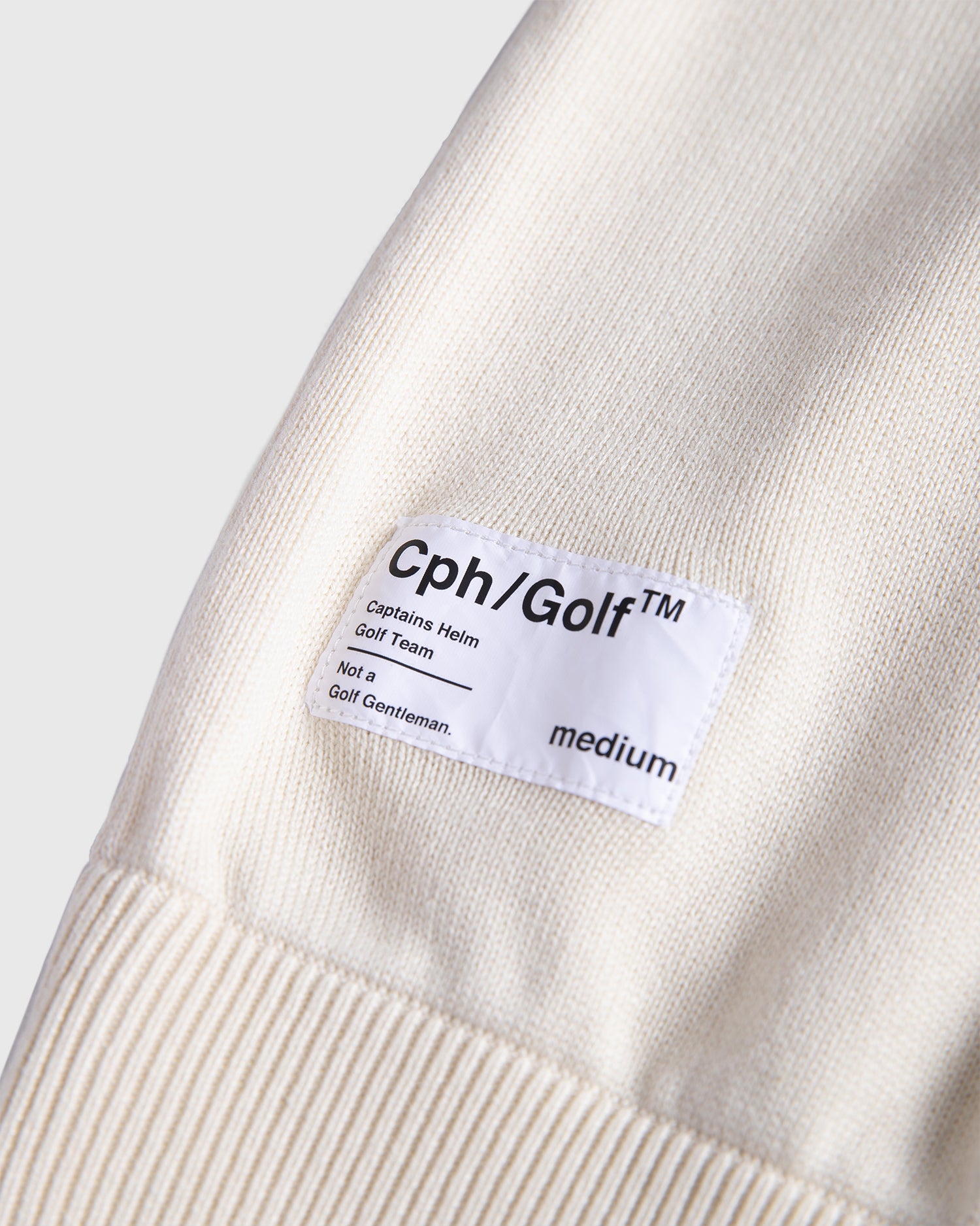 CLUB JACQUARD LS POLO - WHITE - – Cph/Golf™︎