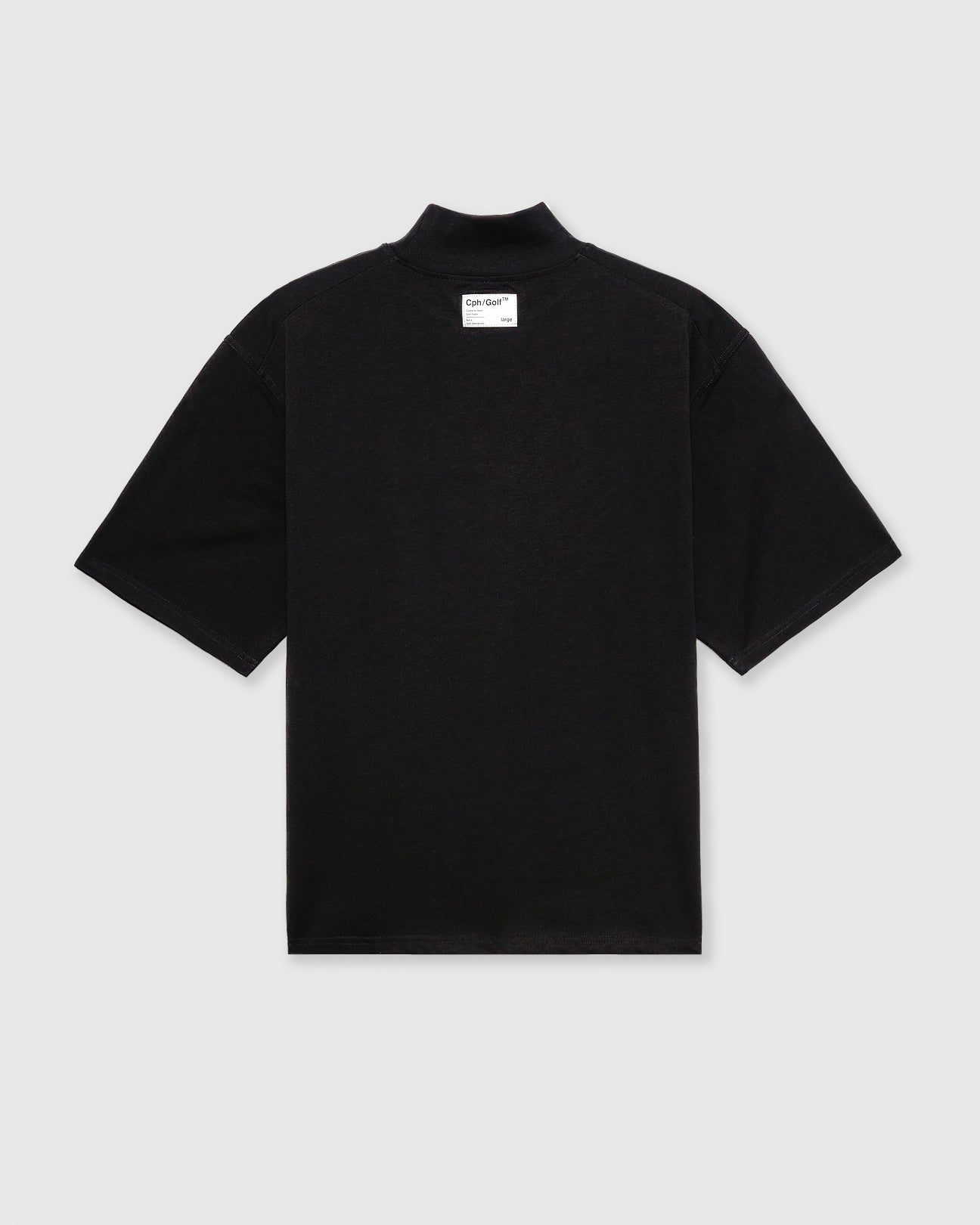 cph mock neck tee BLACK