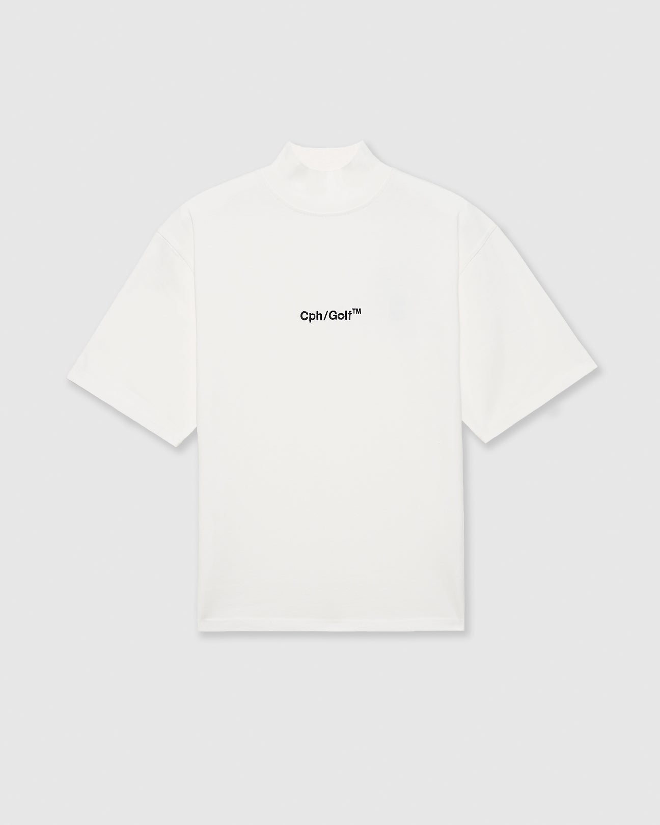 Cph/Golf™️ #Cph/Golf TM MOCK NECK TEE - WHITE - – Cph/Golf™︎