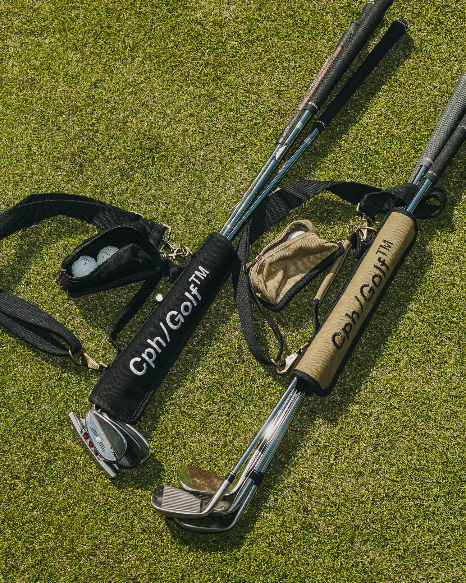 TOURBON × Cph/Golf™️ #CANVAS GOLF CLUB CARRIER - BLACK
