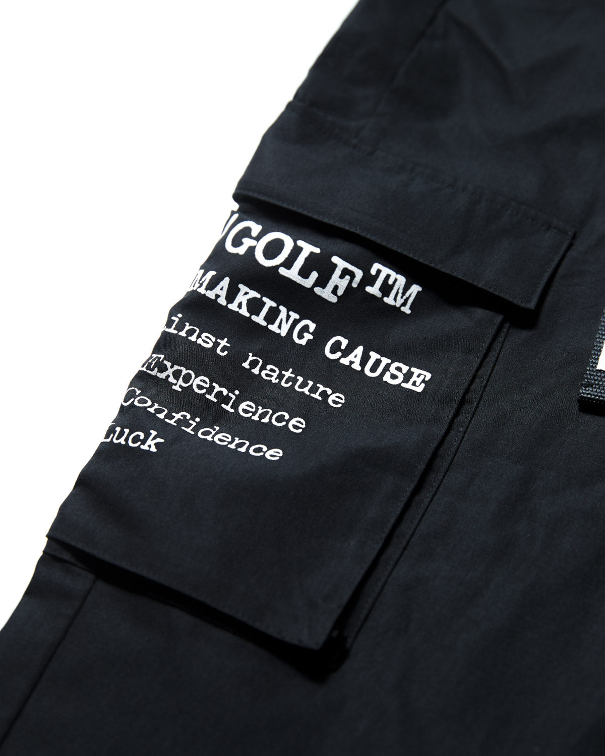 ADJUSTABLE CARGO PANTS - BLACK - – Cph/Golf™︎