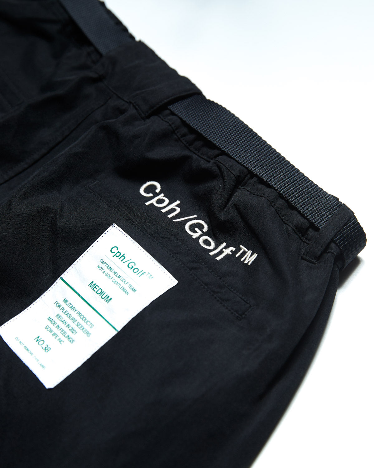 ADJUSTABLE CARGO PANTS - BLACK - – Cph/Golf™︎