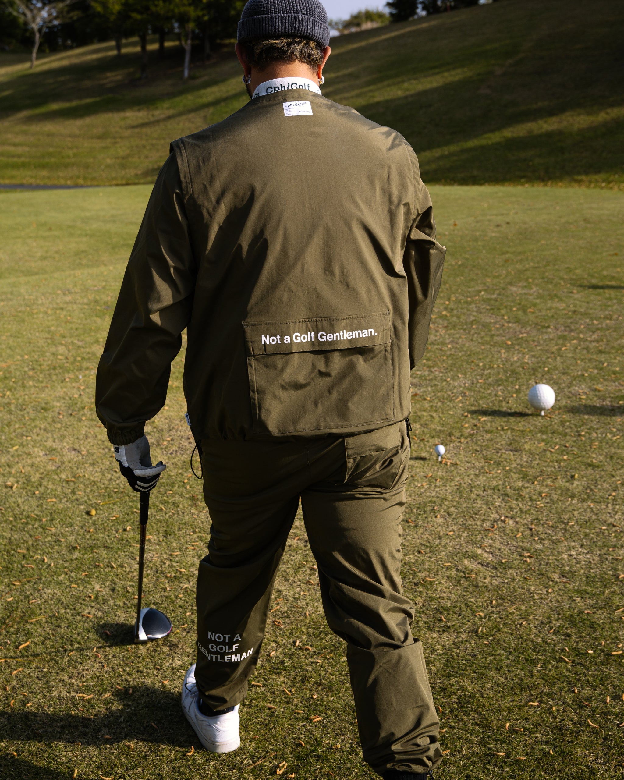 DETACHABLE VEST COACH JKT - OLIVE - – Cph/Golf™︎