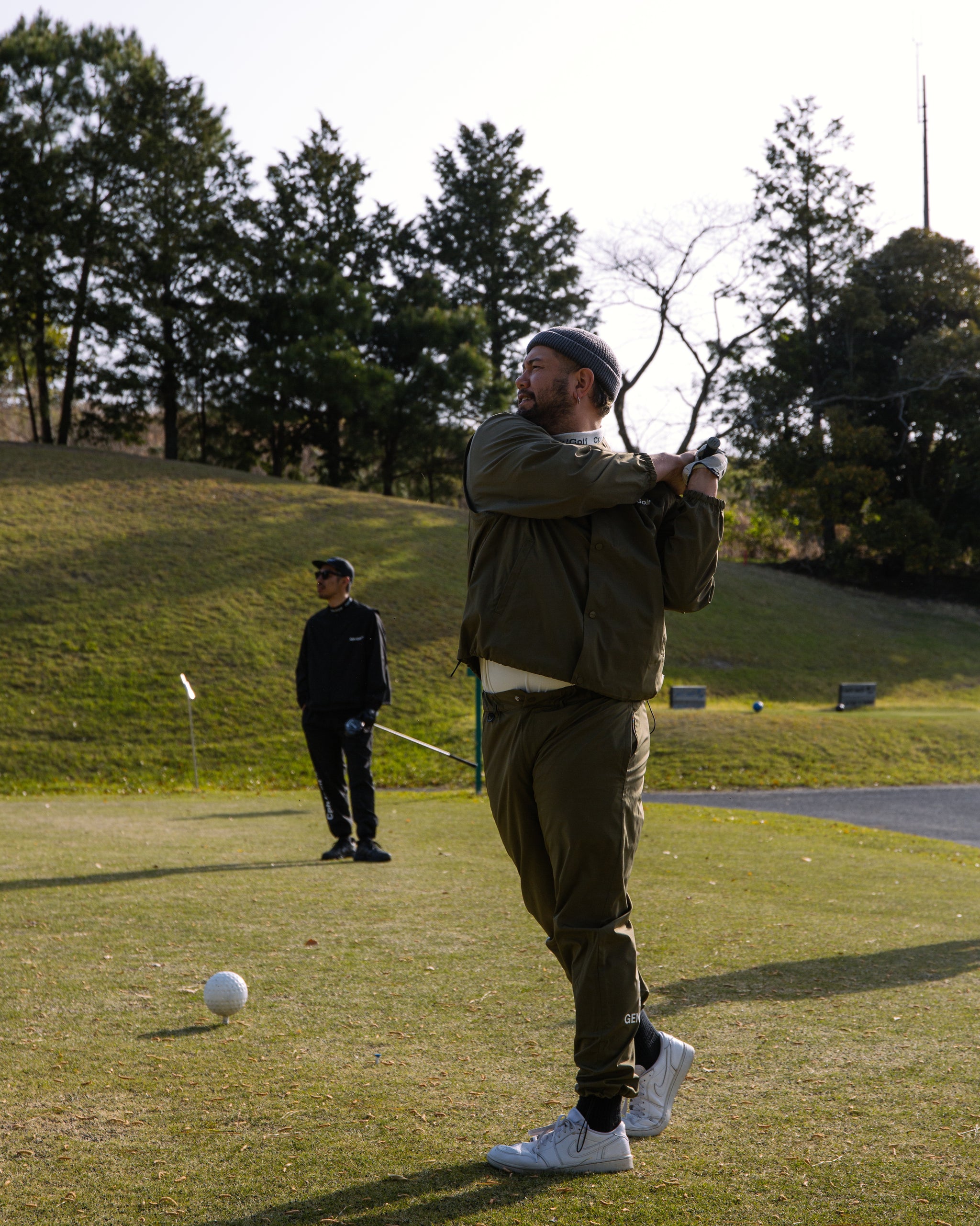 DETACHABLE VEST COACH JKT - OLIVE - – Cph/Golf™︎ DETACHABLE VEST COACH JKT - OLIVE - – Cph/Golf™︎
