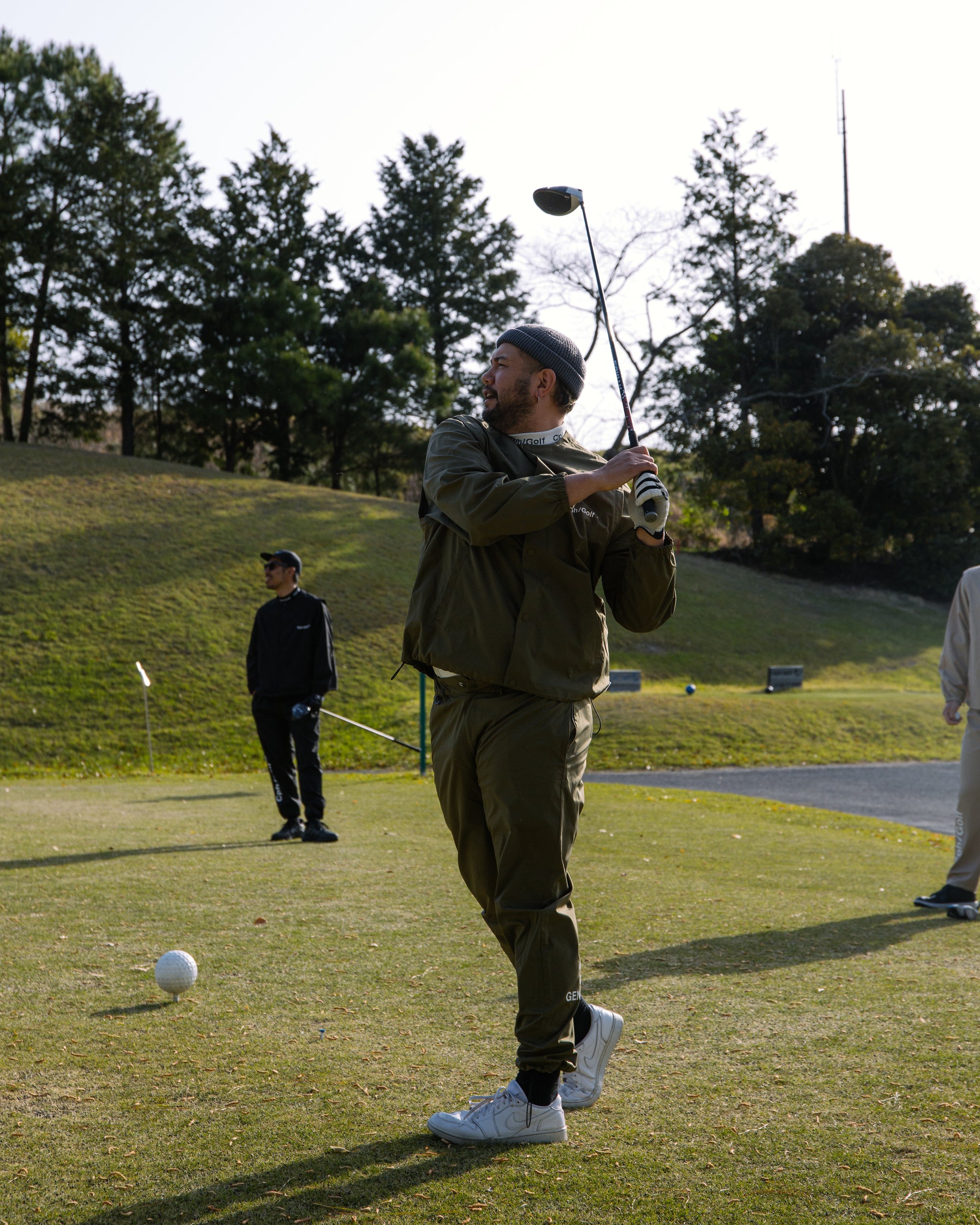 DETACHABLE VEST COACH JKT - OLIVE - – Cph/Golf™︎