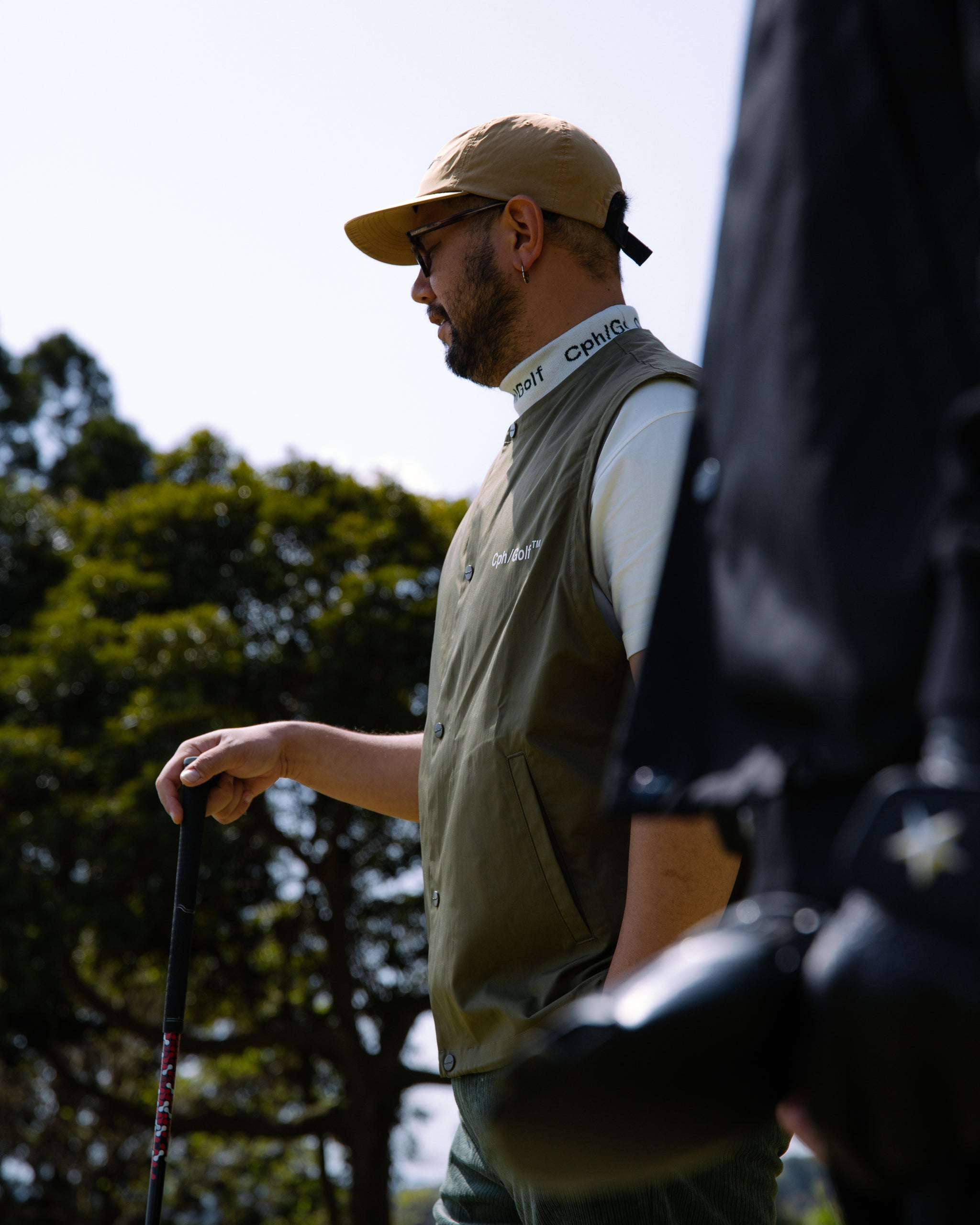 DETACHABLE VEST COACH JKT - OLIVE - – Cph/Golf™︎