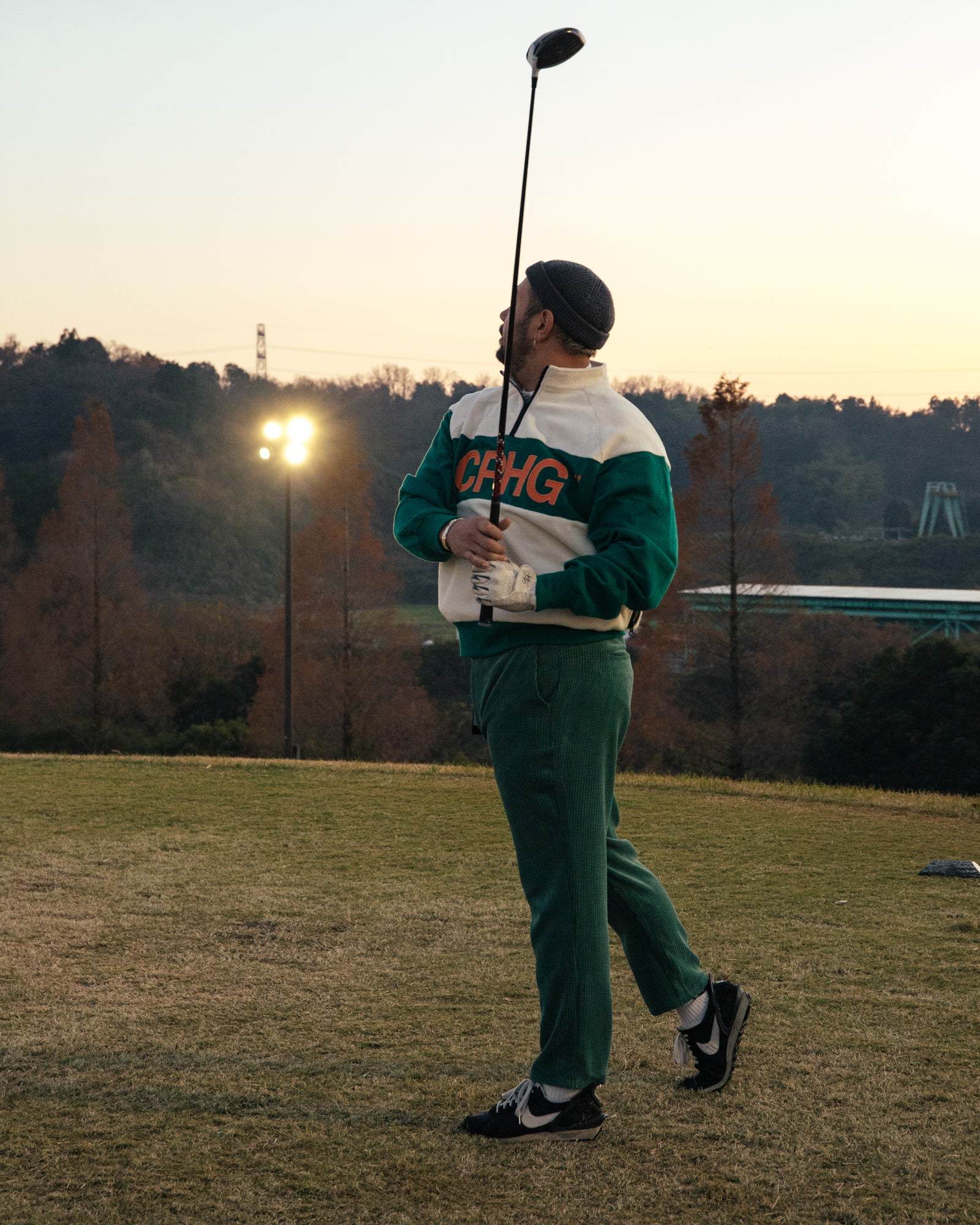 ACTIVE HALF-ZIP FLEECE JKT - GREEN - – Cph/Golf™︎