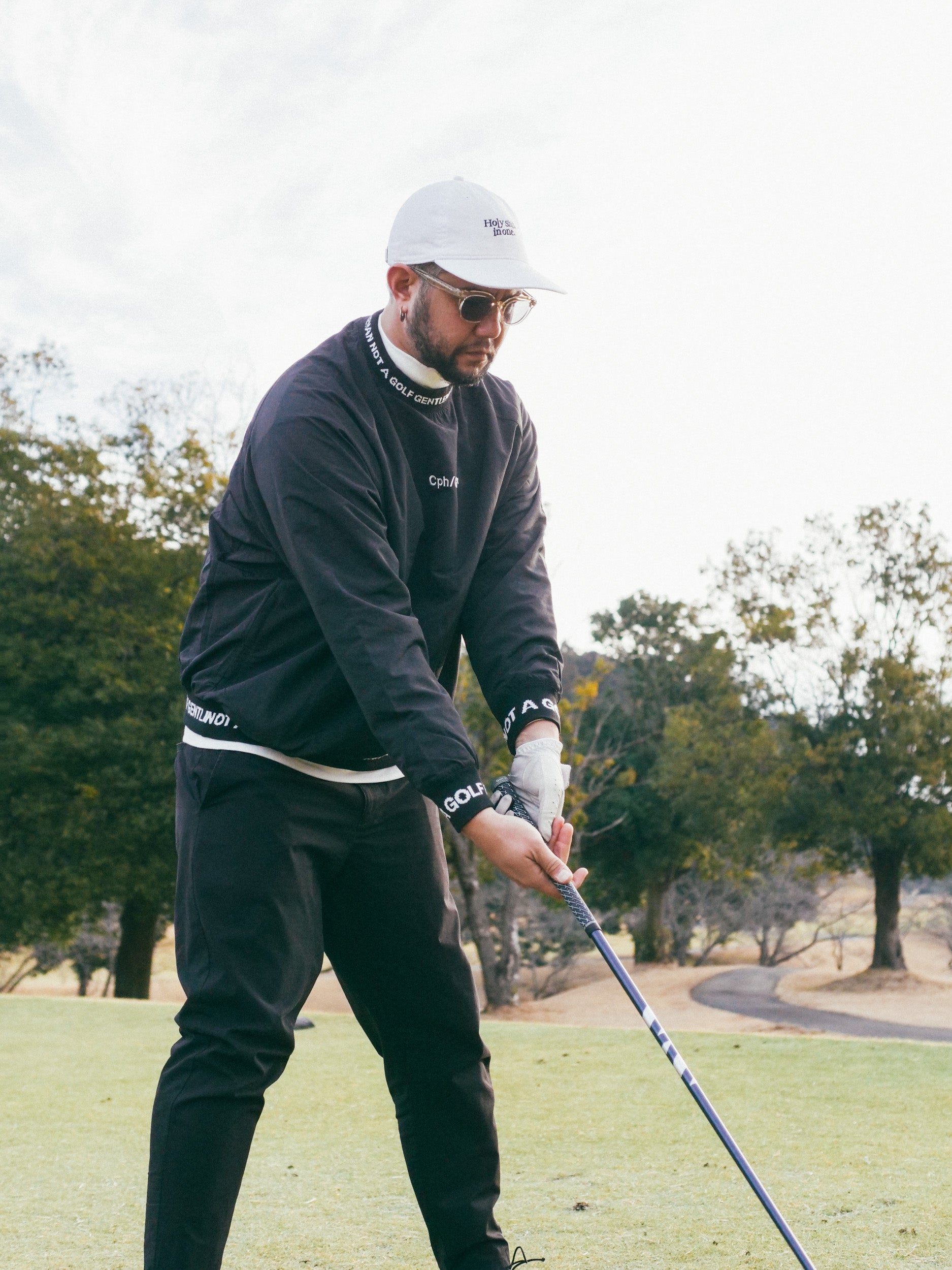 CHG22-SS-P02 #GENTLEMAN NYLON PANTS - BLACK - – Cph/Golf™︎