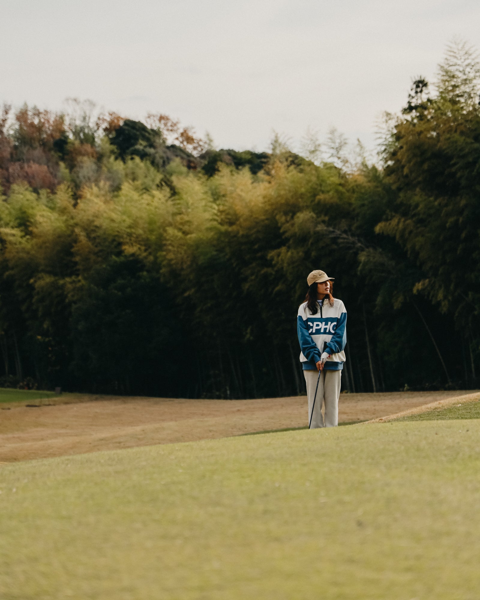 Cph/Golf™ TEC FLEECE ZIP UP BLOUSON ACTIVE HALF-ZIP FLEECE JKT - GREEN - – Cph/Golf™︎