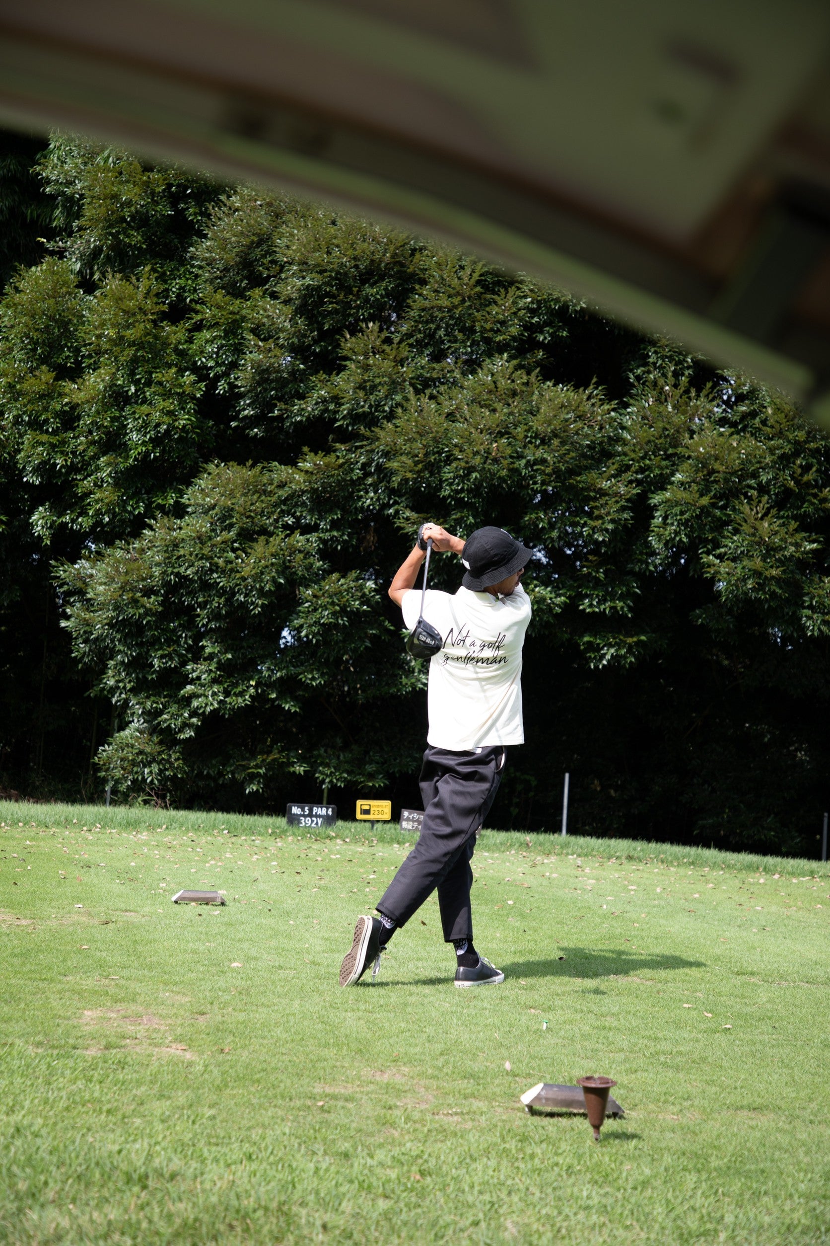 SLASH LOGO SUMMER POLO- BLACK - – Cph/Golf™︎
