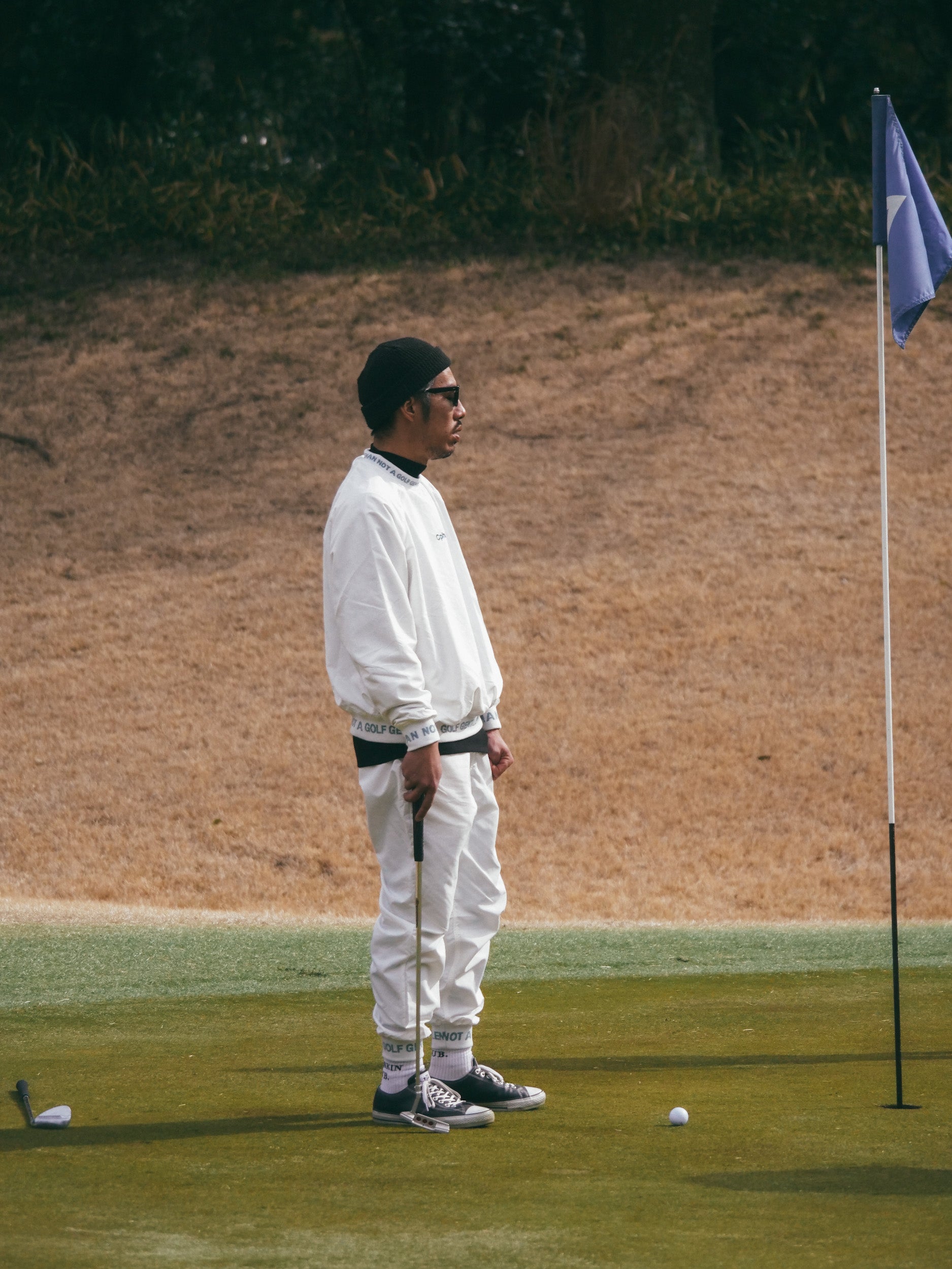 CHG22-SS-P02 #GENTLEMAN NYLON PANTS - WHITE - – Cph/Golf™︎