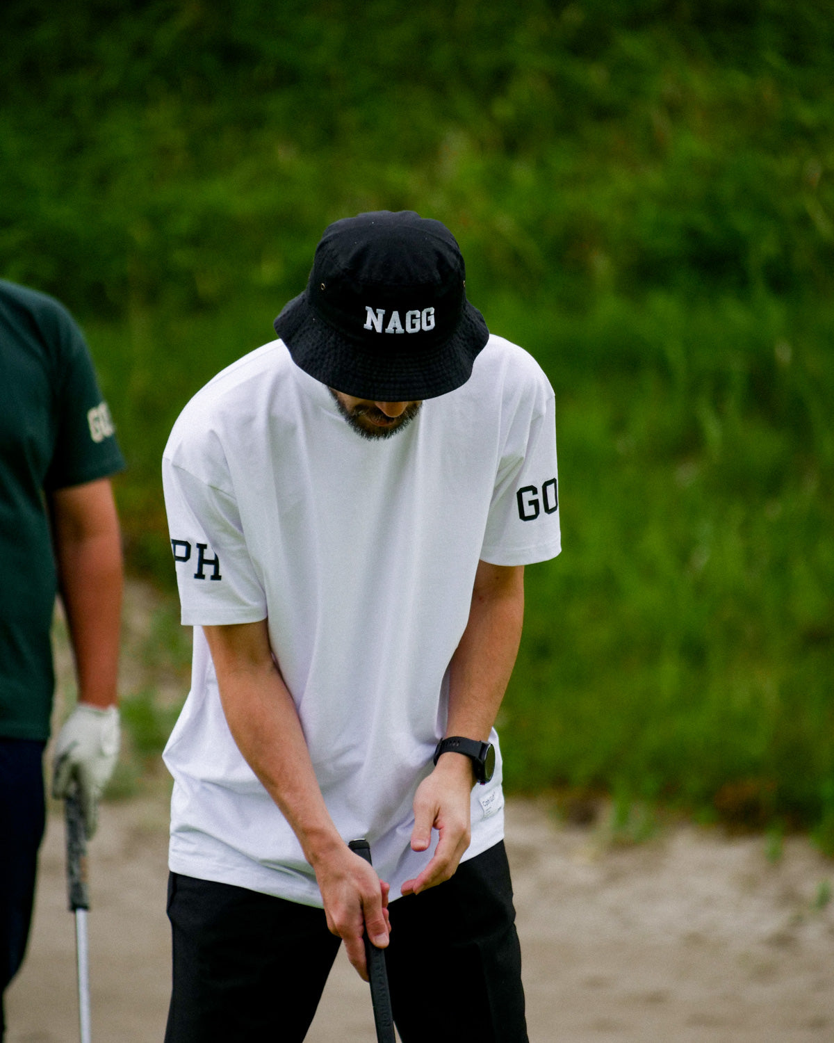 Cph/Golf™️ #NAGG MOCK NECK TEE - WHITE - – Cph/Golf™︎