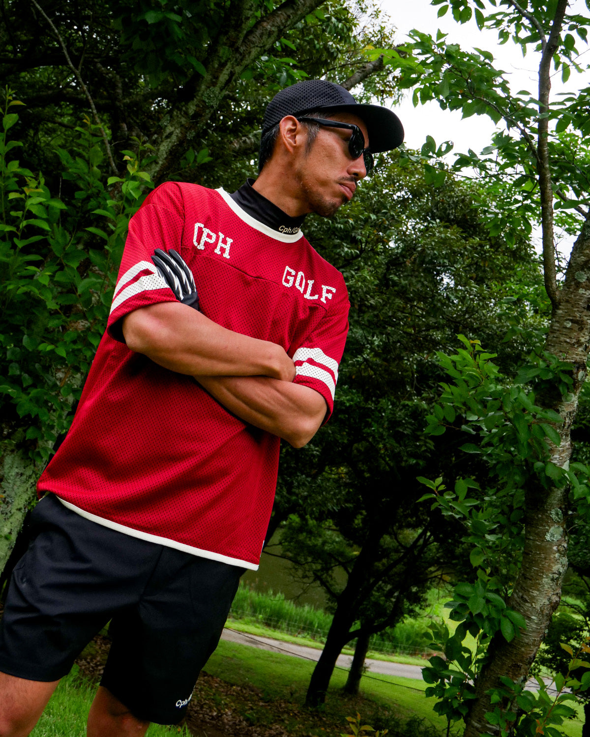 Cph/Golf™️ #NAGG 双网眼T 恤- 勃艮第酒红色- – Cph/Golf™︎