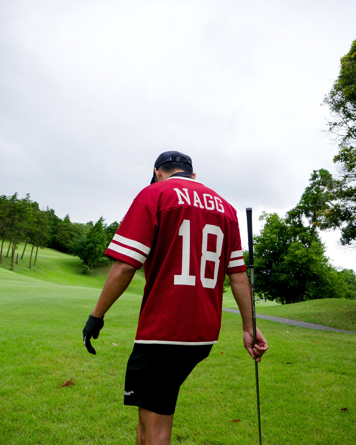 Cph/Golf™️ #NAGG DOUBLE MESH TEE - BURGUNDY - – Cph/Golf™︎