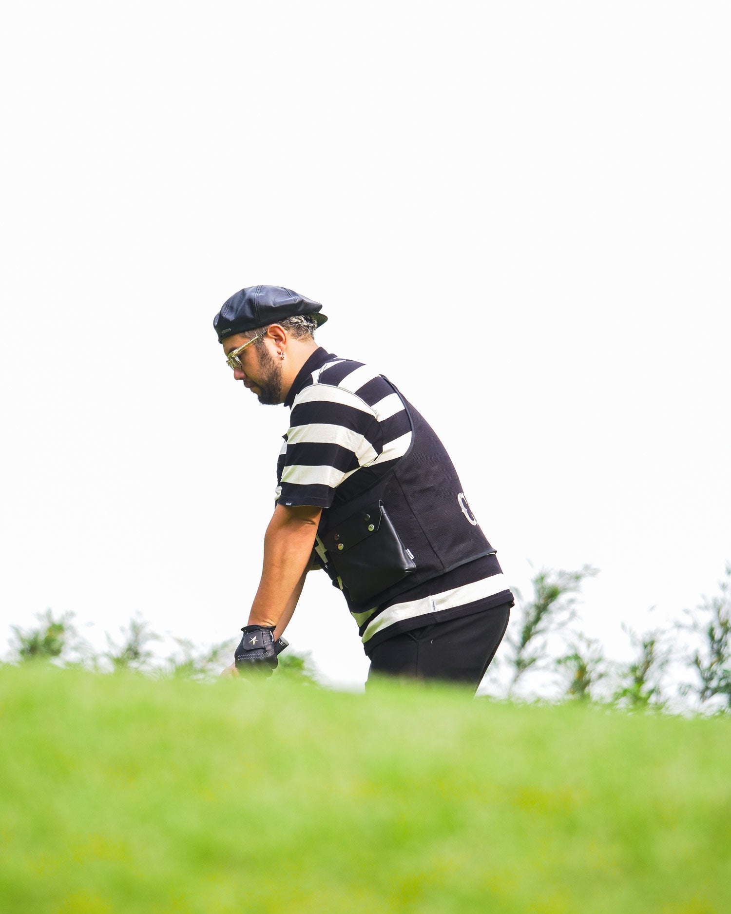 Captains Helm Golf ゴルフ シャツ ブラック/ホワイト CAPTAINS HELM GOLF #Cph/Golf MOCK NECK TEE -BLACK- – Cph/Golf™︎