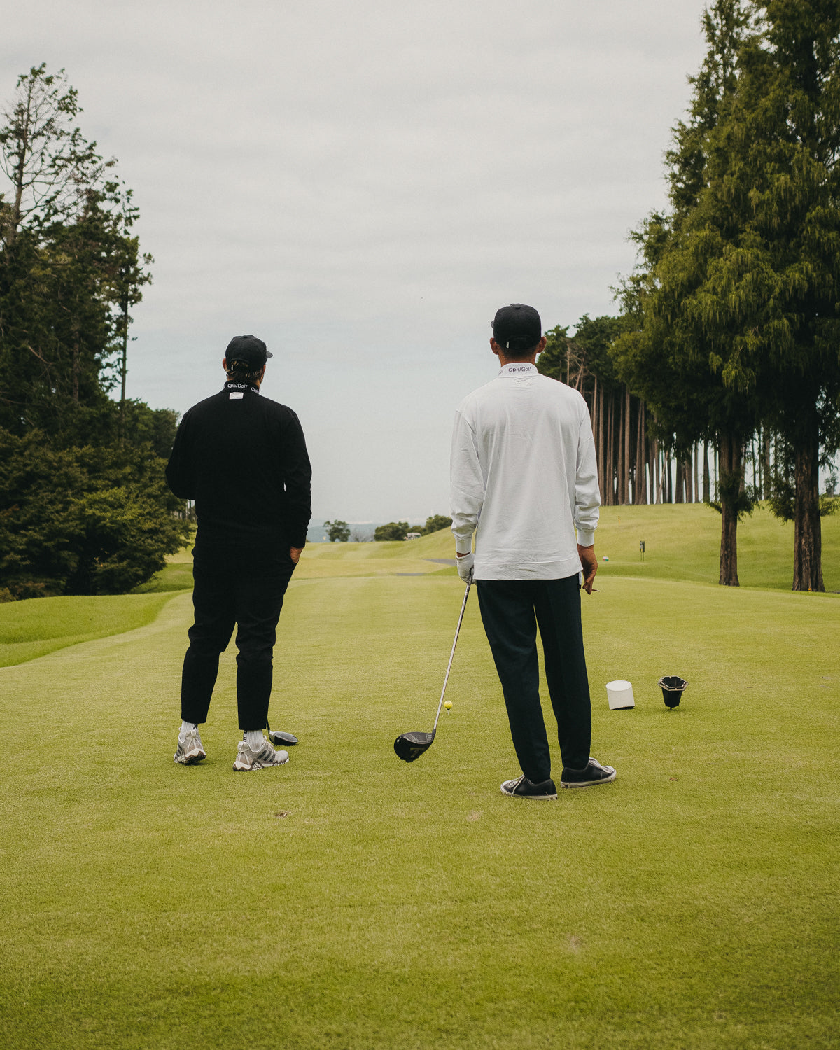 JACQUARD LOGO MOCK NECK LS TEE - WHITE - – Cph/Golf™︎