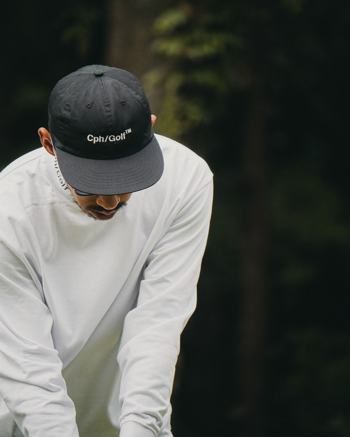 メンズウェア CPH GOLF JACQUARD MOCK NECK LS TEE JACQUARD MOCK NECK LS TEE - WHITE - – Cph/Golf™︎