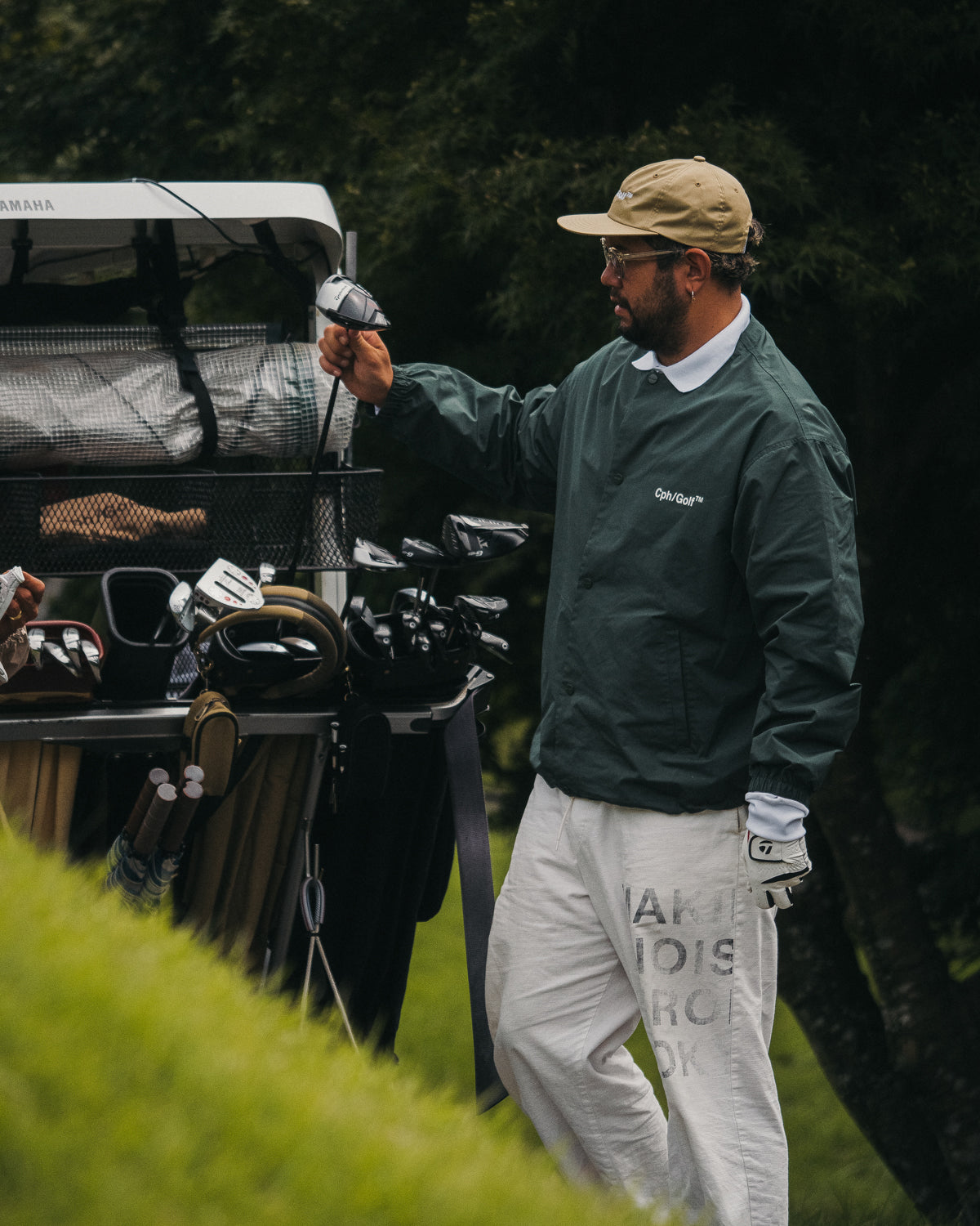 NO COLLAR COACH JKT - GREEN - – Cph/Golf™︎