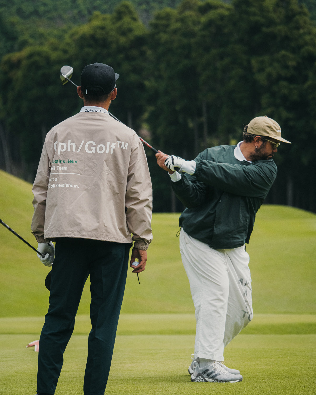 NO COLLAR COACH JKT - GREEN - – Cph/Golf™︎