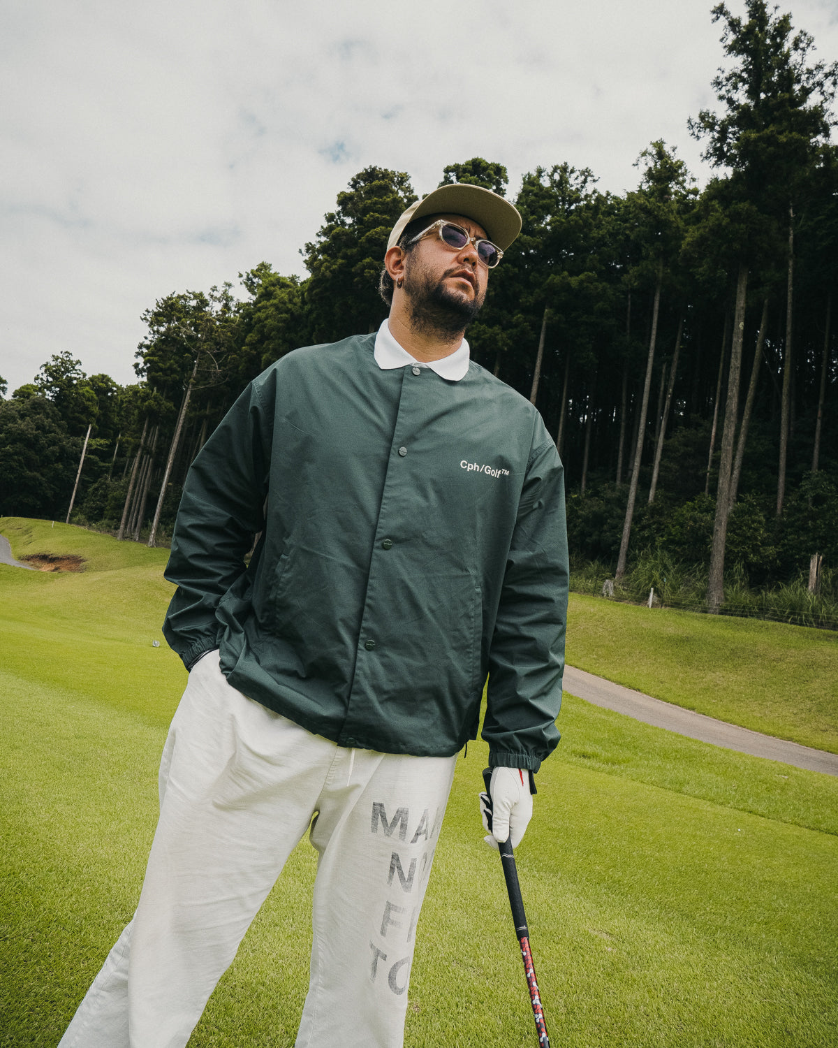 NO COLLAR COACH JKT - GREEN - – Cph/Golf™︎