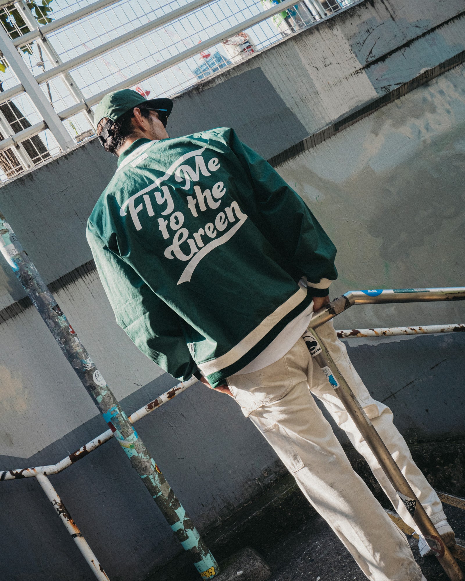 Cph/Golf Fly Me to the Green ジャケット FLY ME SWING-TOP JACKET - GREEN - – Cph/Golf™︎