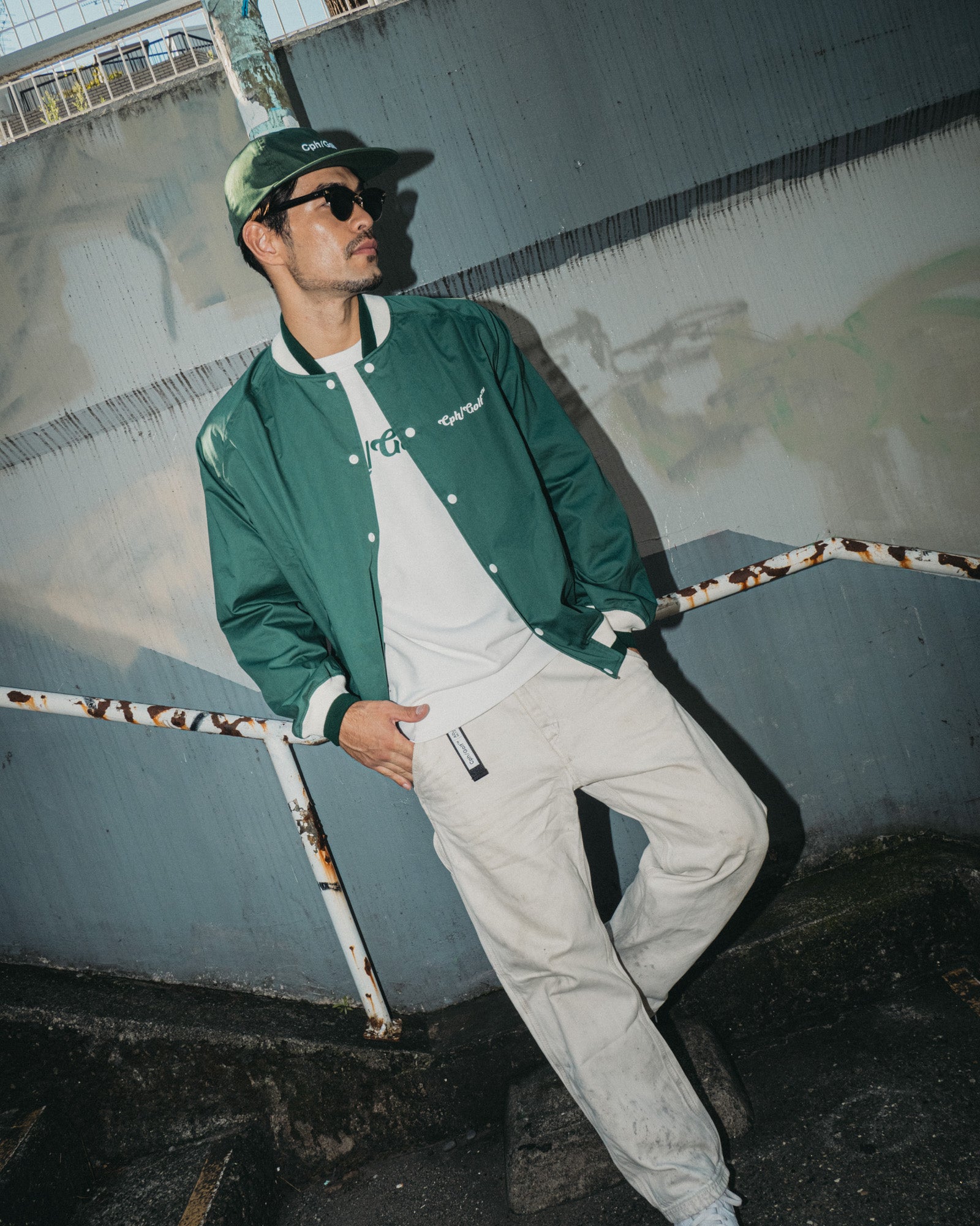 Cph/Golf Fly Me to the Green ジャケット FLY ME SWING-TOP JACKET - GREEN - – Cph/Golf™︎