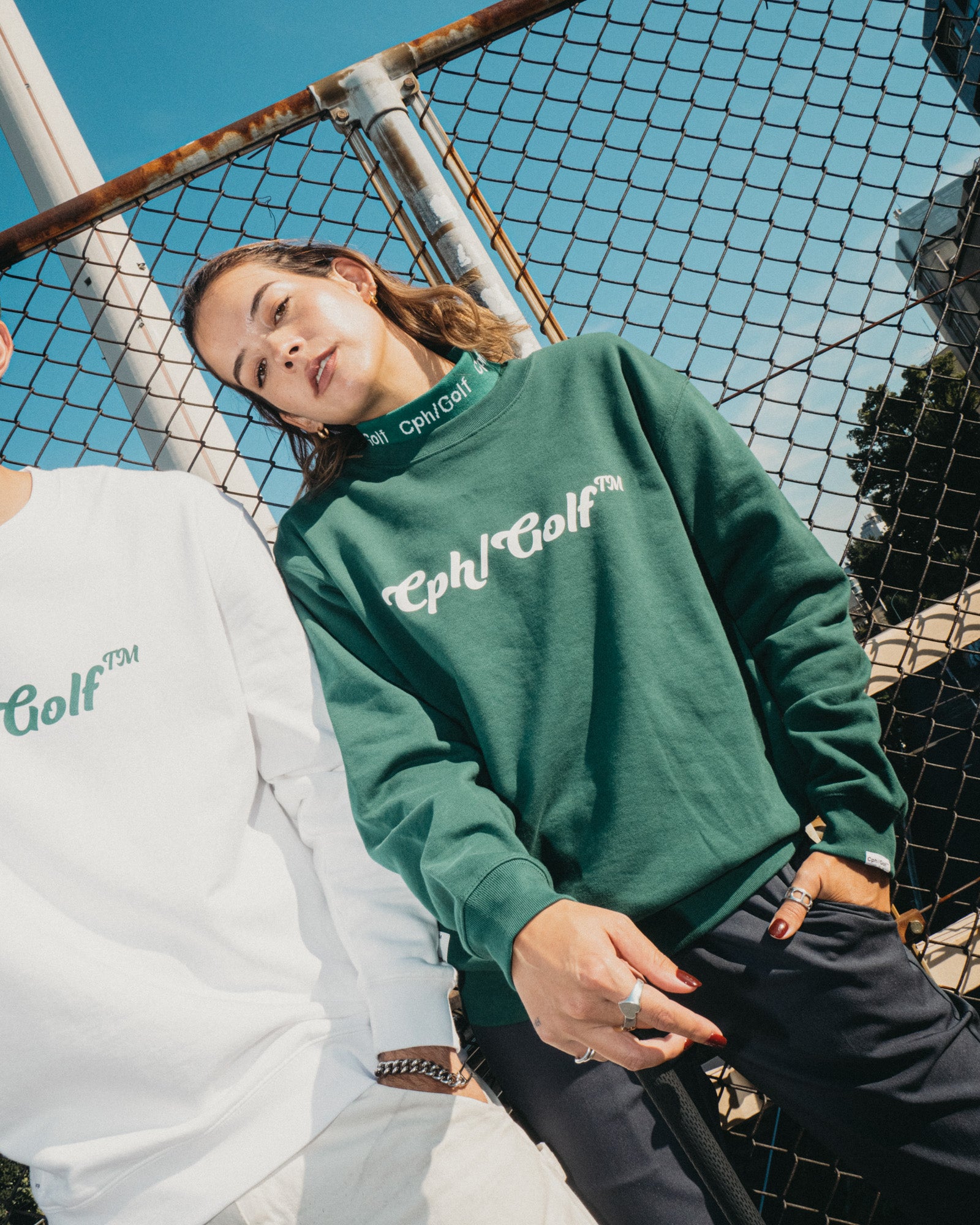 cph golf 【WOMENS】#FLY ME CREW NECK SWEAT WOMENS] #FLY ME CREW NECK SWEAT - GREEN - – Cph/Golf™︎