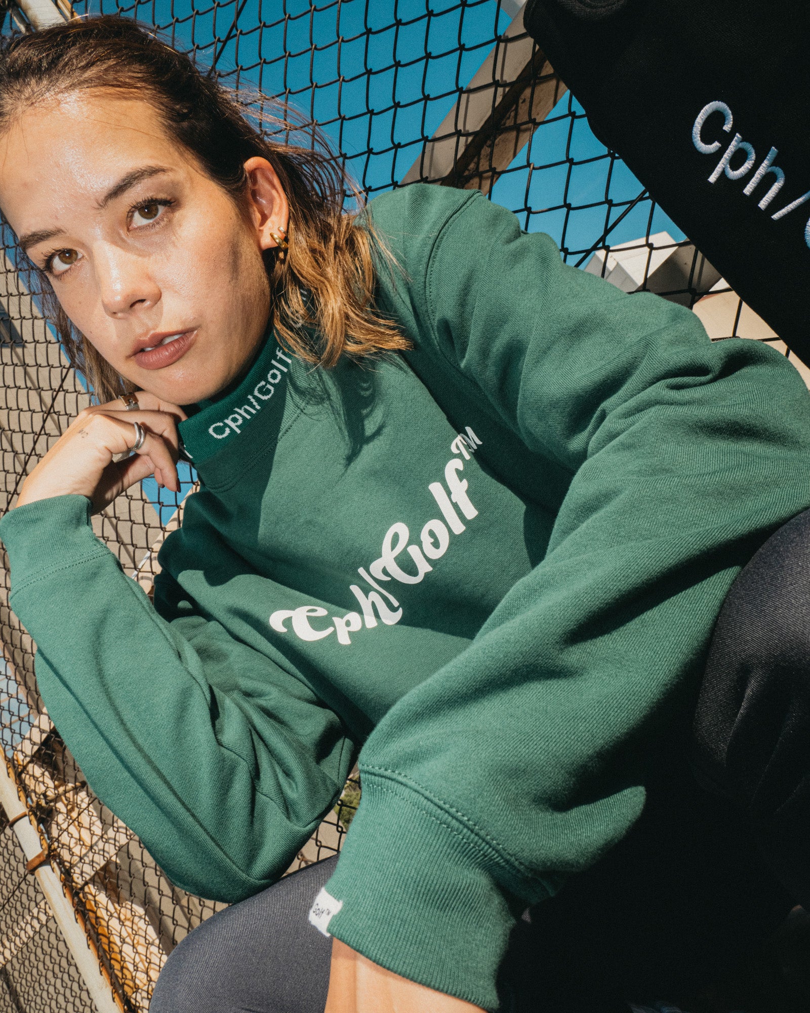 cph golf 【WOMENS】#FLY ME CREW NECK SWEAT WOMENS】#FLY ME CREW NECK SWEAT - GREEN - – Cph/Golf™︎