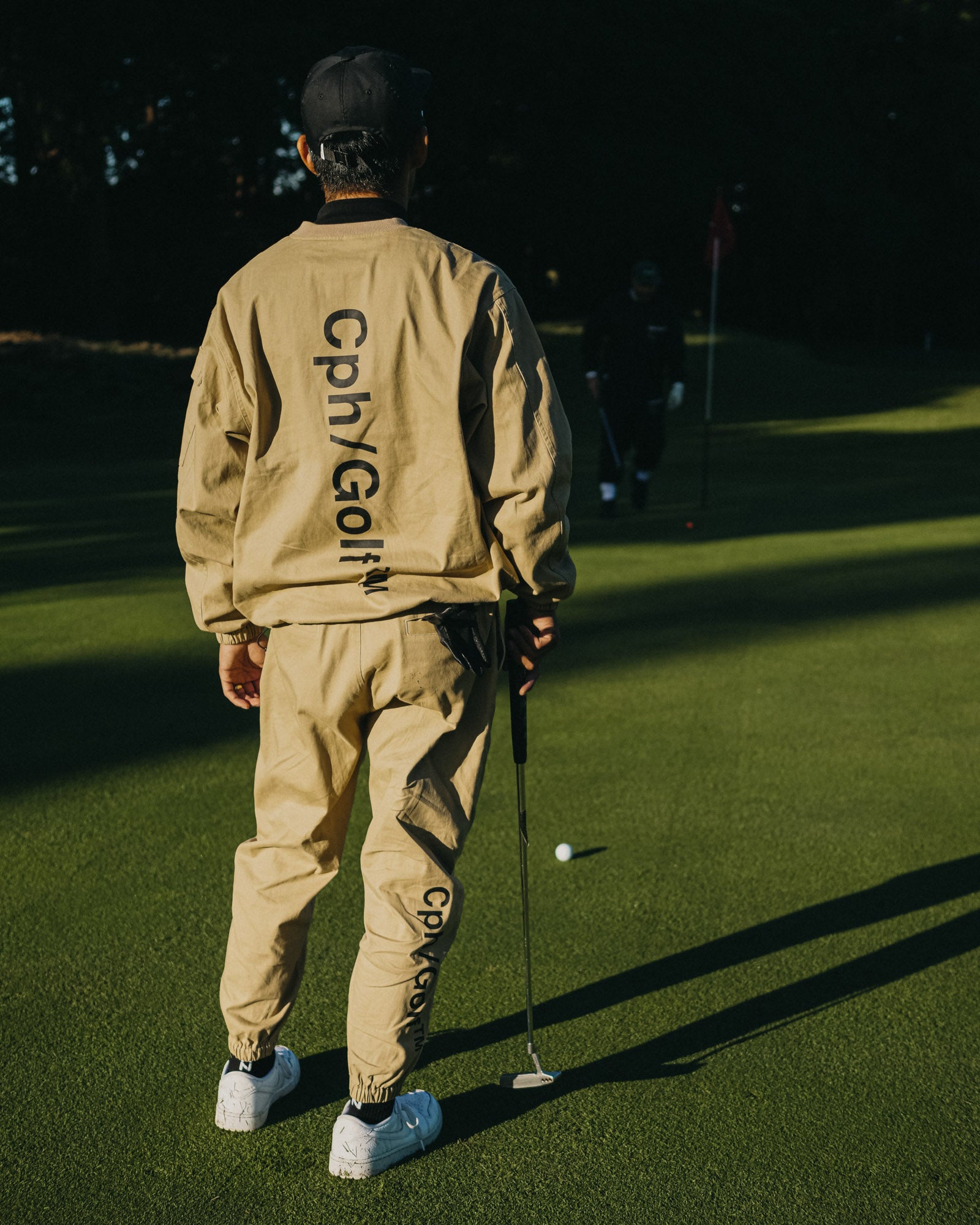 CHG22-AW-P05 #CTN TRACK PANTS - BEIGE - – Captains Helm Golf