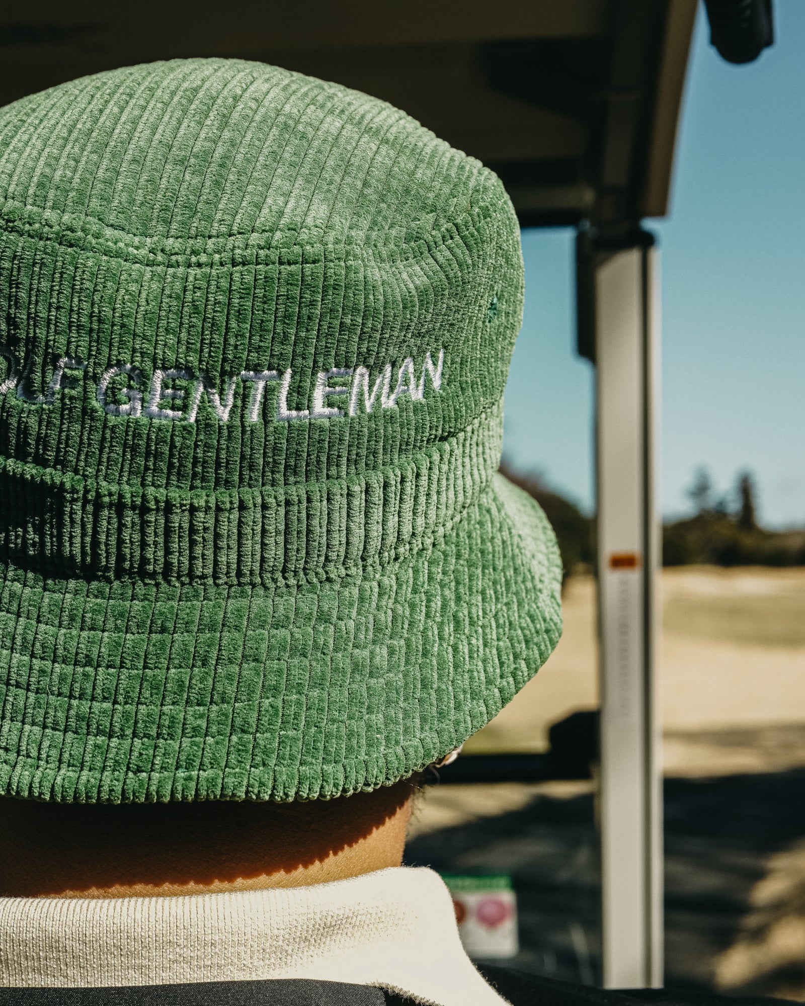 CORDUROY BUCKET HAT - WHITE - – Cph/Golf™︎