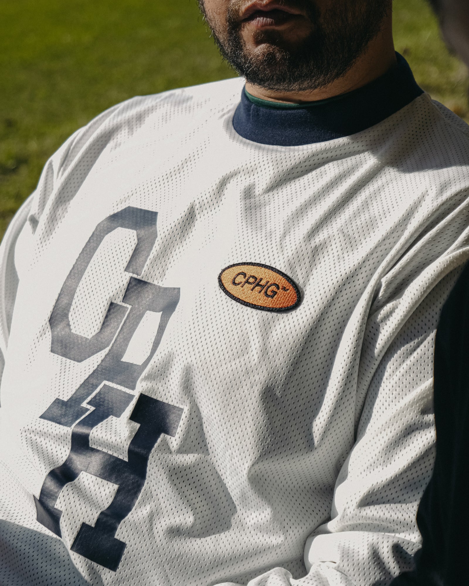 DOUBLE MESH L/S TEE - WHITE - – Cph/Golf™︎