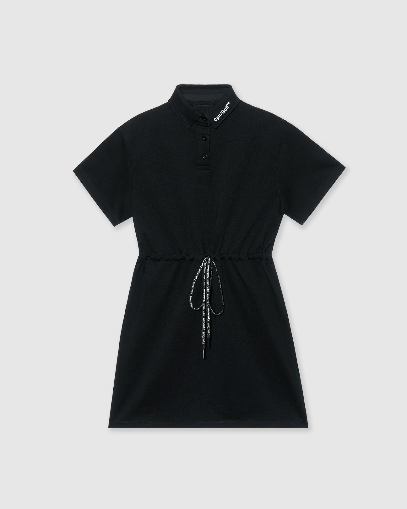 Cph/Golf ブラックワンピース Cph/Golf™️ #MADEMOISELLE POLO ONE-PIECE - BLACK - – Cph/Golf™︎