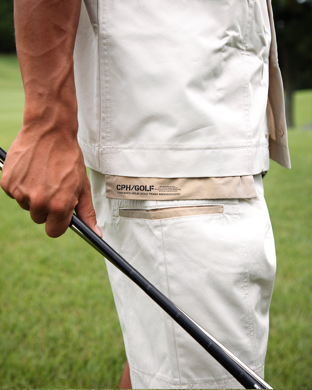 SUPERTHANKS × Cph/Golf™️ #UTILITY POCKET SHORTS- BEIGE