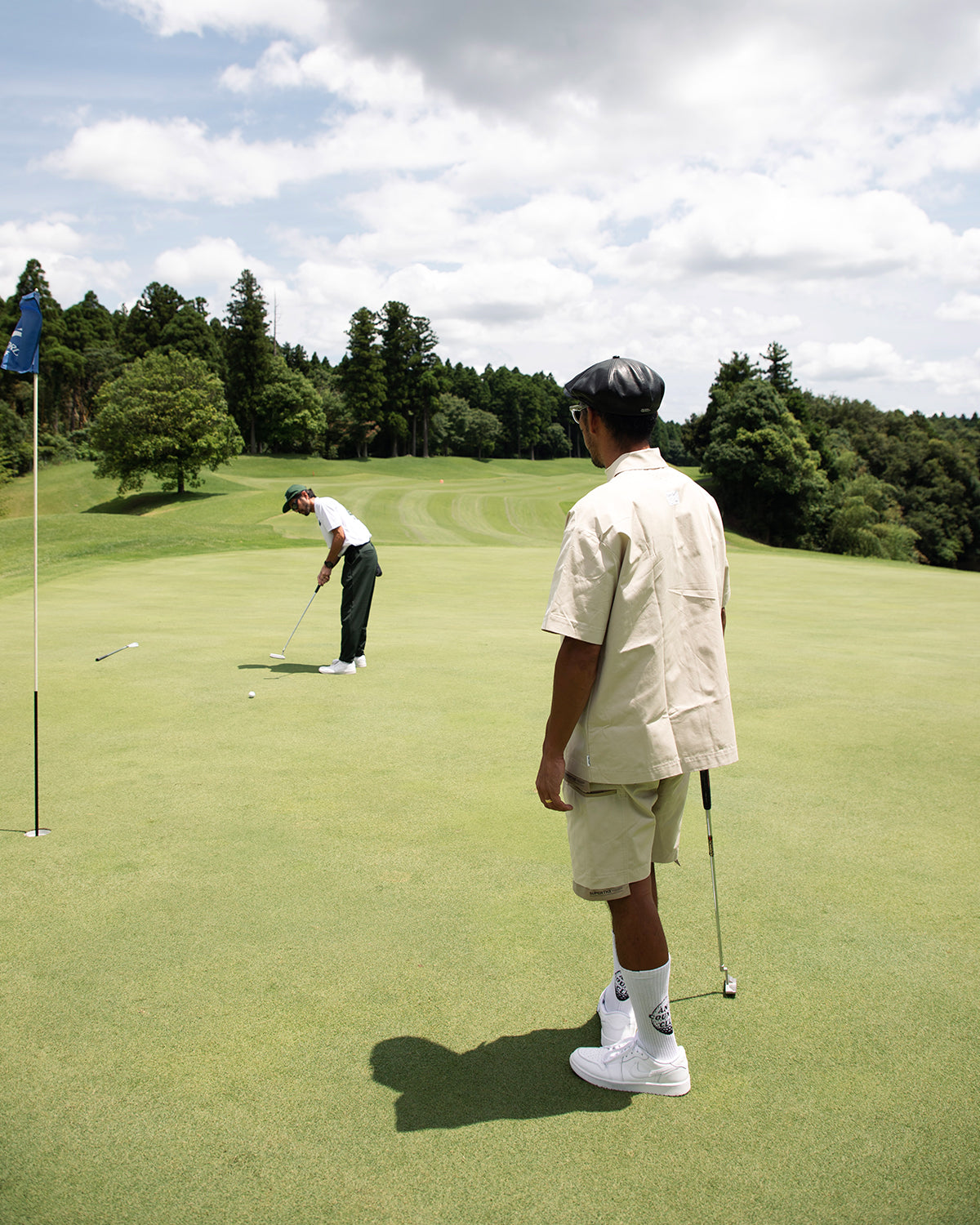 SUPERTHANKS × Cph/Golf™️ #UTILITY POCKET SHORTS- BEIGE