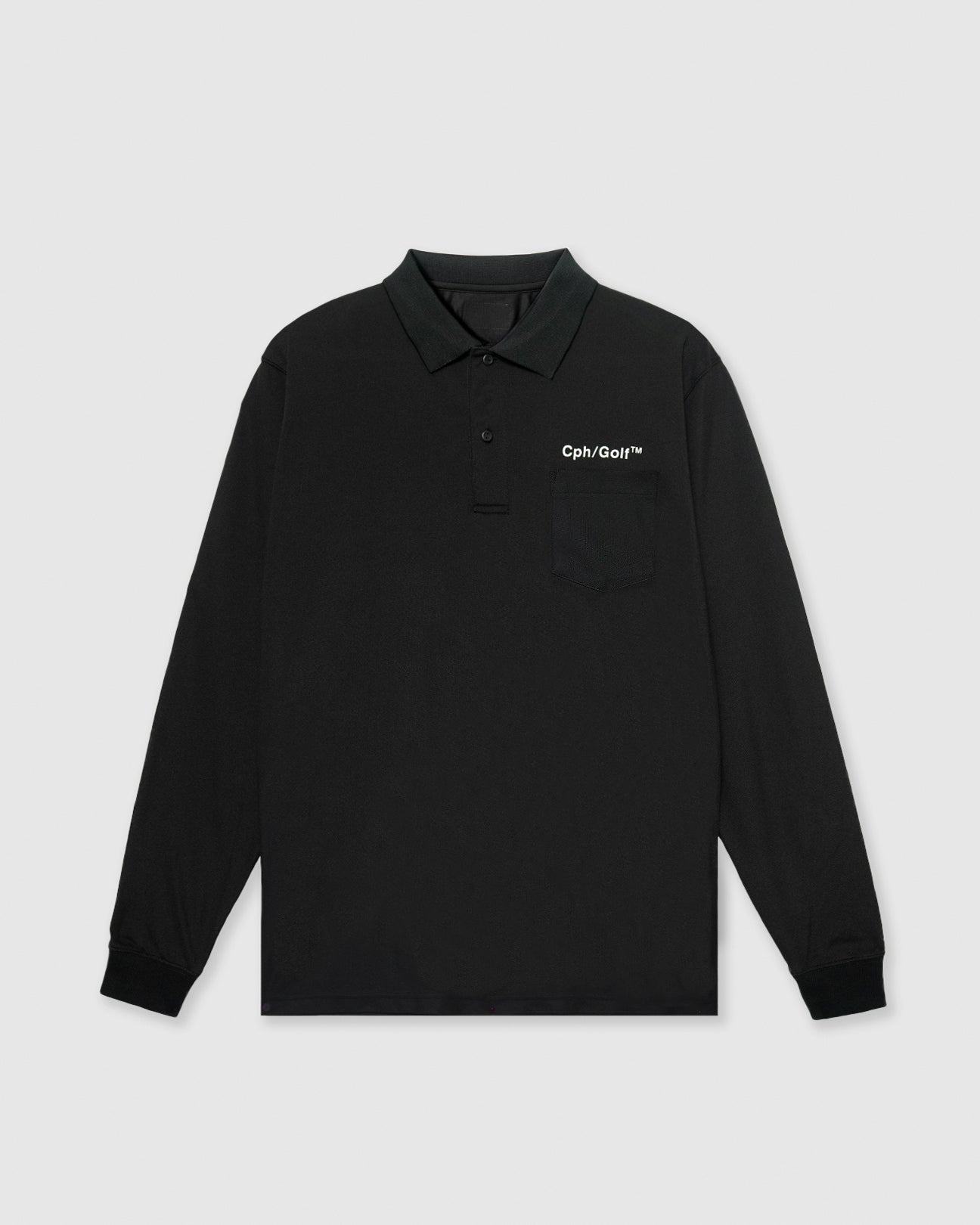 Cph/Golf TM LS POLO - BLACK - – Cph/Golf™︎