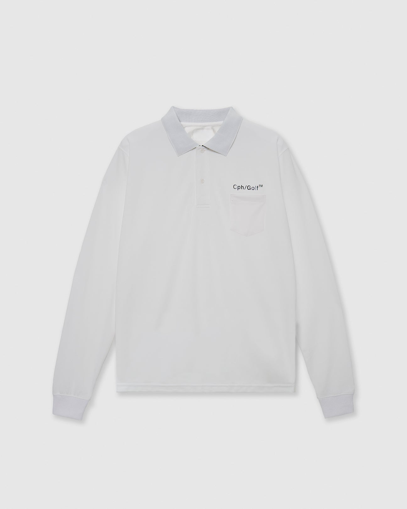 Cph/Golf TM LS POLO - WHITE - – Cph/Golf™︎