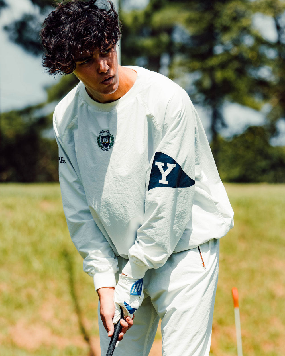 YALE UNIVERSITY × CAPTAINS HELM GOLF YALE UNIVERSITY × CAPTAINS HELM GOLF #NYLON SCHOOL P/O -WHITE